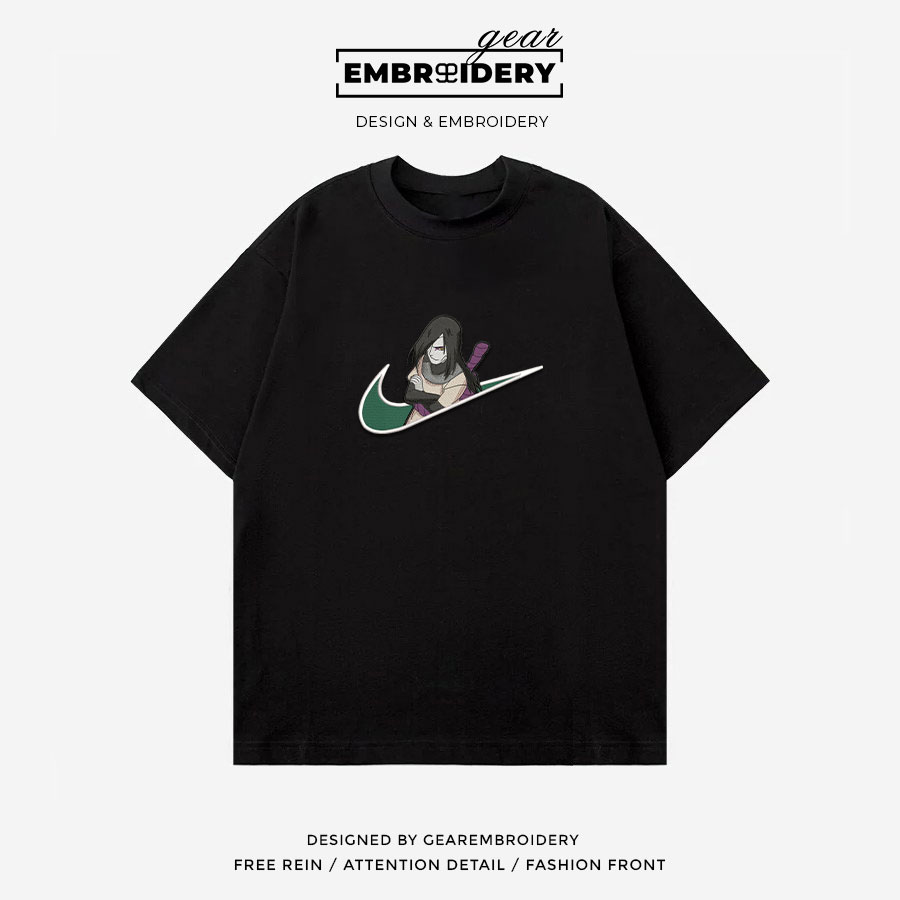 Orochimaru swoosh nike Naruto Anime Embroidered Design Personalized Embroidered T Shirt Sweatshirt Hoodie Clothing NRT203