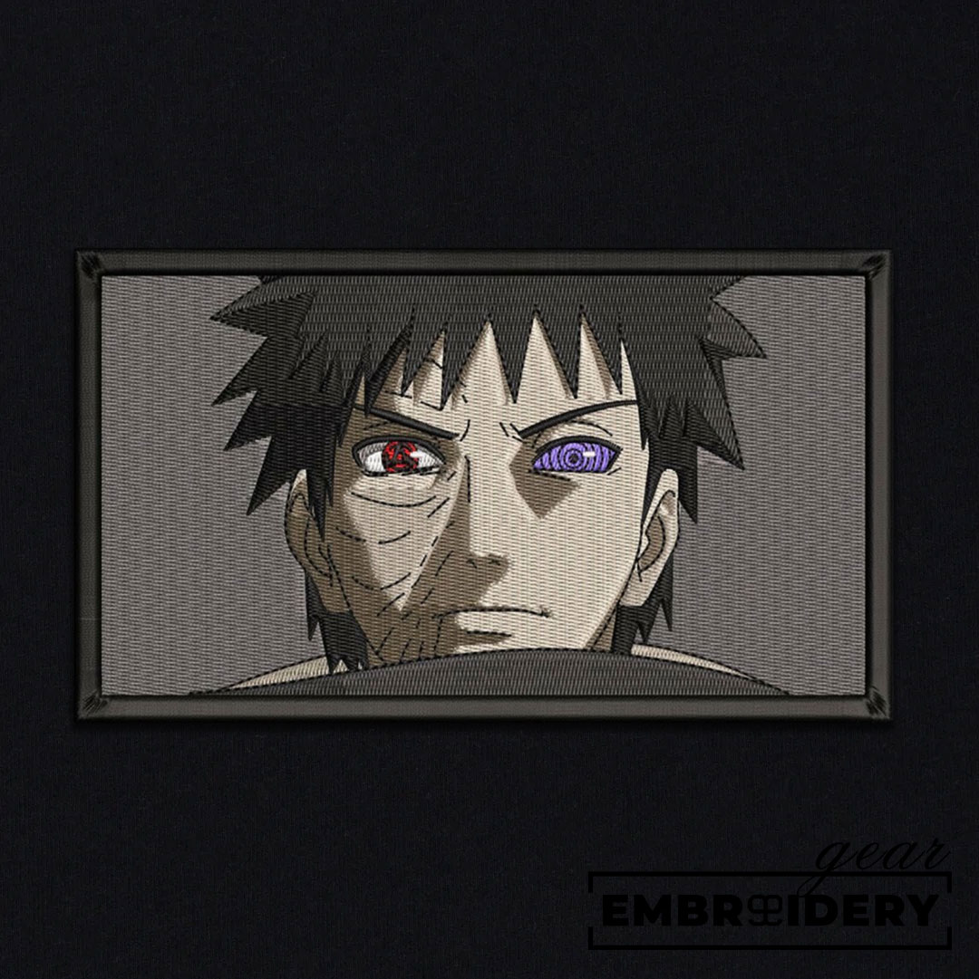 Obito uchiha Naruto Anime Embroidered Design Personalized Embroidered T Shirt Sweatshirt Hoodie Clothing NRT201