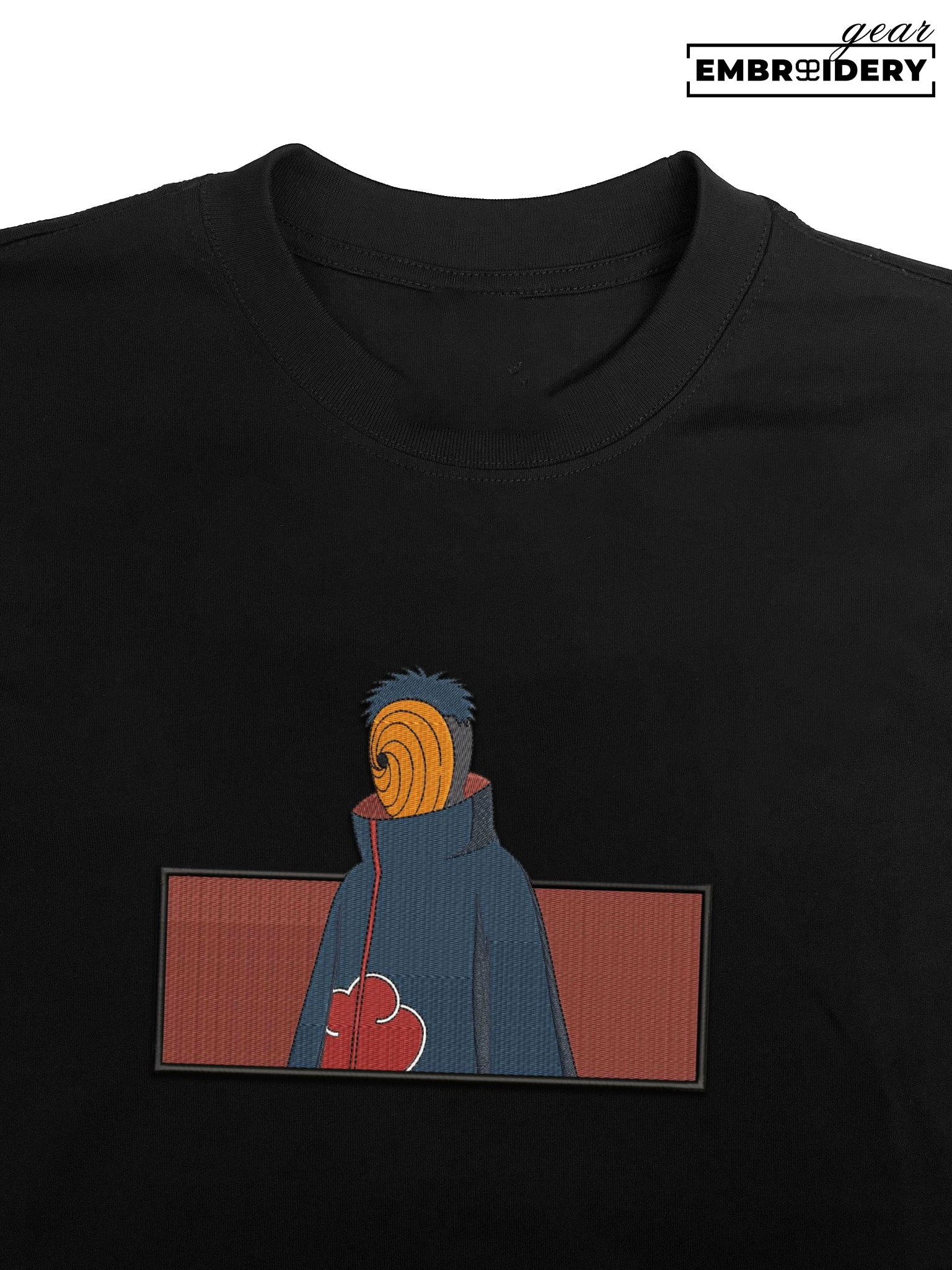 Obito uchiha Naruto Anime Embroidered Design Personalized Embroidered T Shirt Sweatshirt Hoodie Clothing NRT200