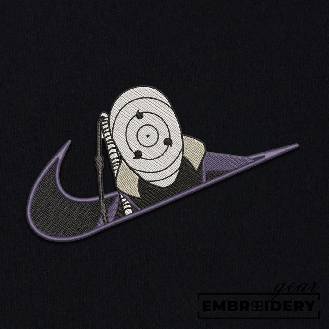 Obito swoosh nike Naruto Anime Embroidered Design Personalized Embroidered T Shirt Sweatshirt Hoodie Clothing NRT193