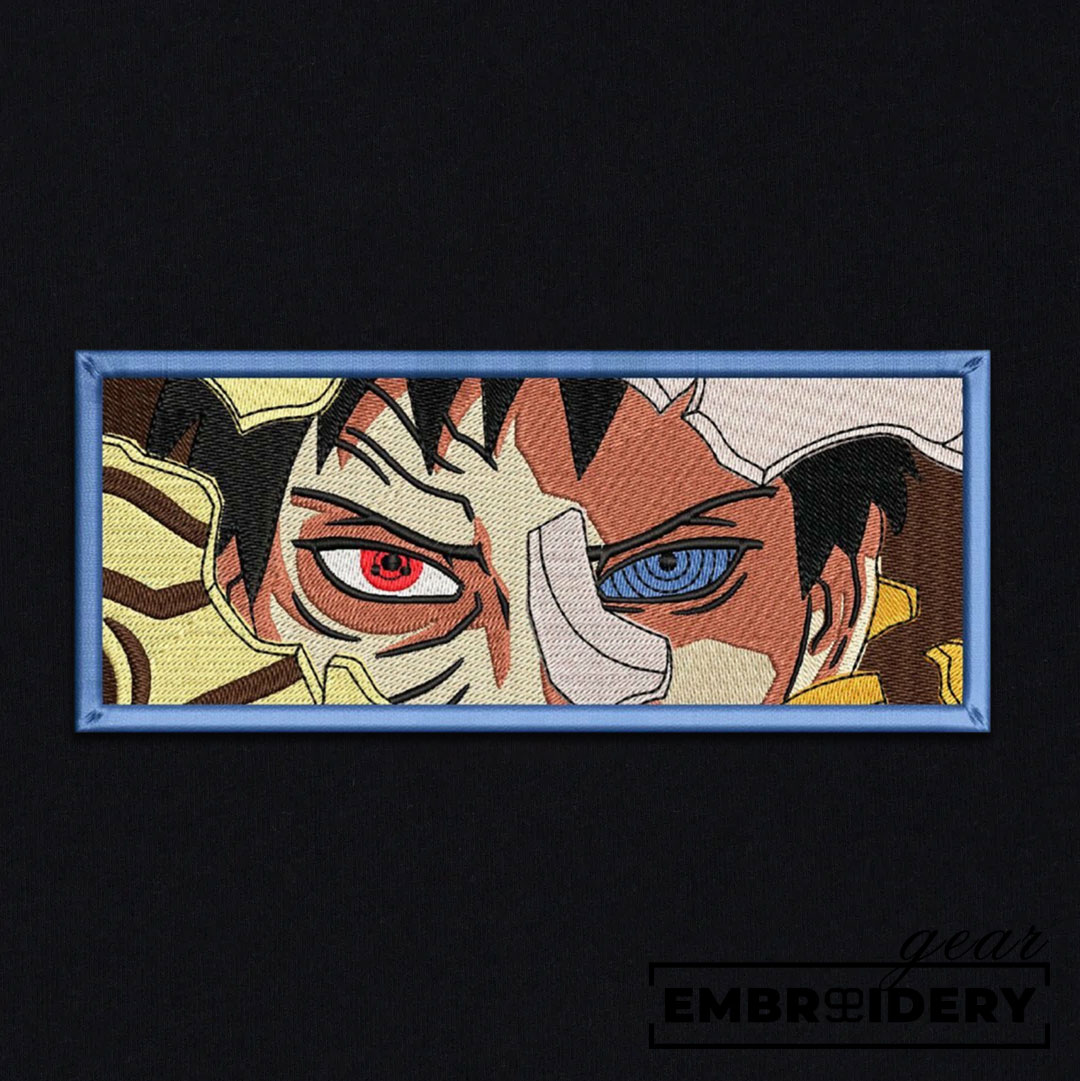 Obito eyes Naruto Anime Embroidered Design Personalized Embroidered T Shirt Sweatshirt Hoodie Clothing NRT185