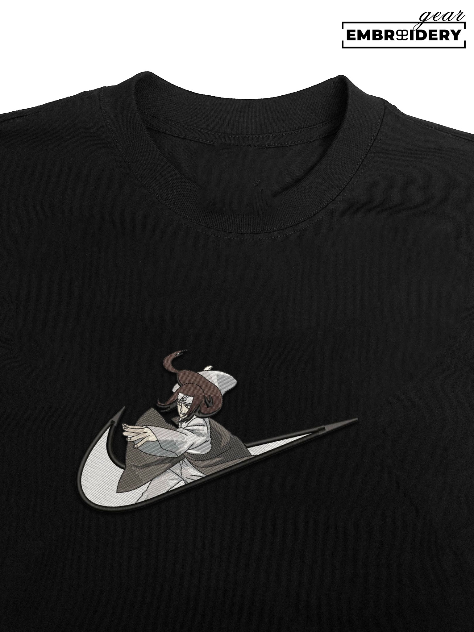 Neji swoosh nike Naruto Anime Embroidered Design Personalized Embroidered T Shirt Sweatshirt Hoodie Clothing NRT183