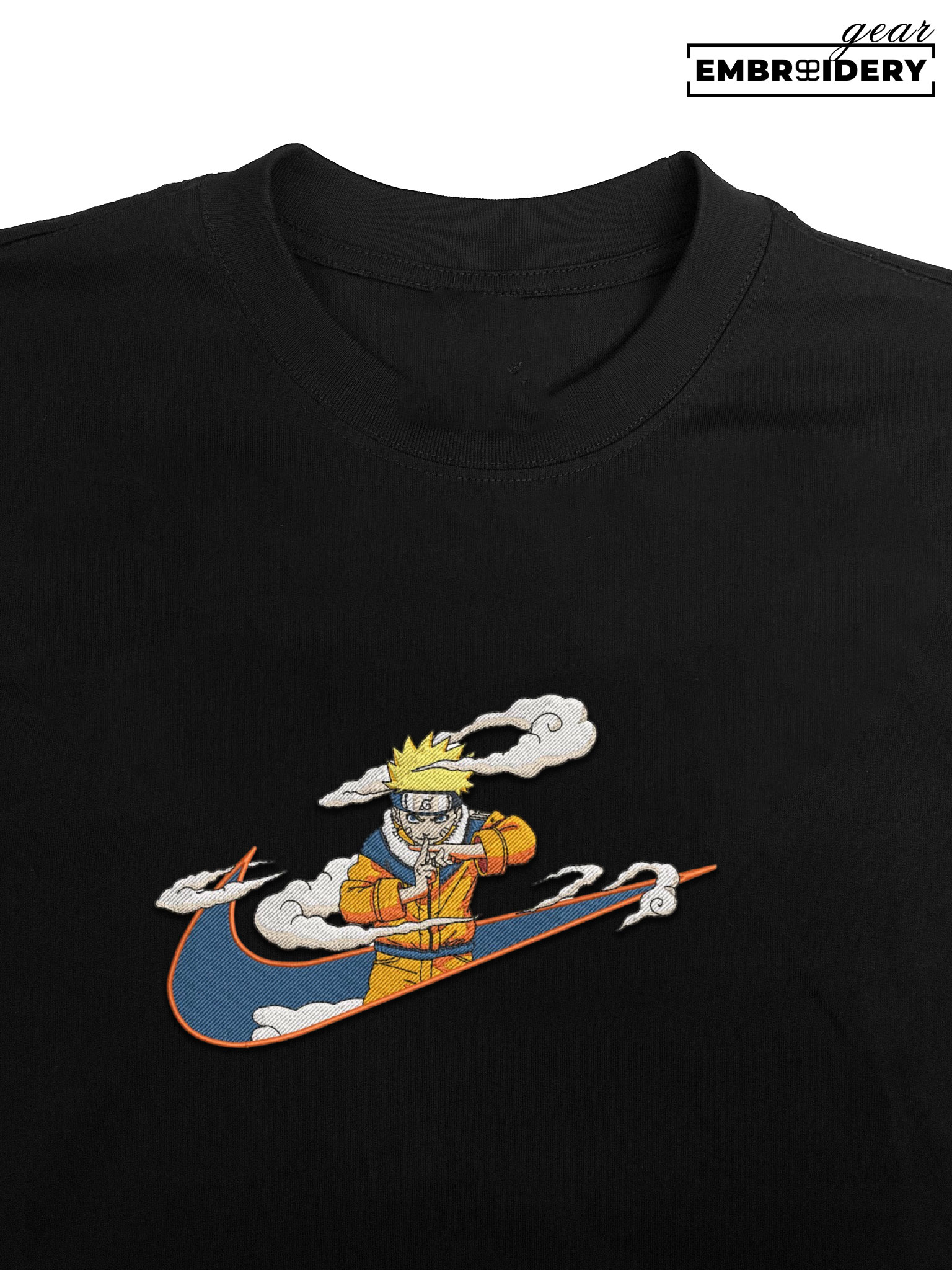 Naruto swoosh nike Naruto Anime Embroidered Design Personalized Embroidered T Shirt Sweatshirt Hoodie Clothing NRT175
