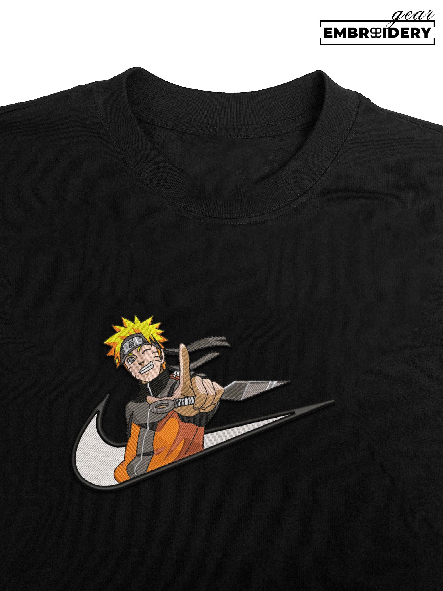 Naruto swoosh nike Naruto Anime Embroidered Design Personalized Embroidered T Shirt Sweatshirt Hoodie Clothing NRT174
