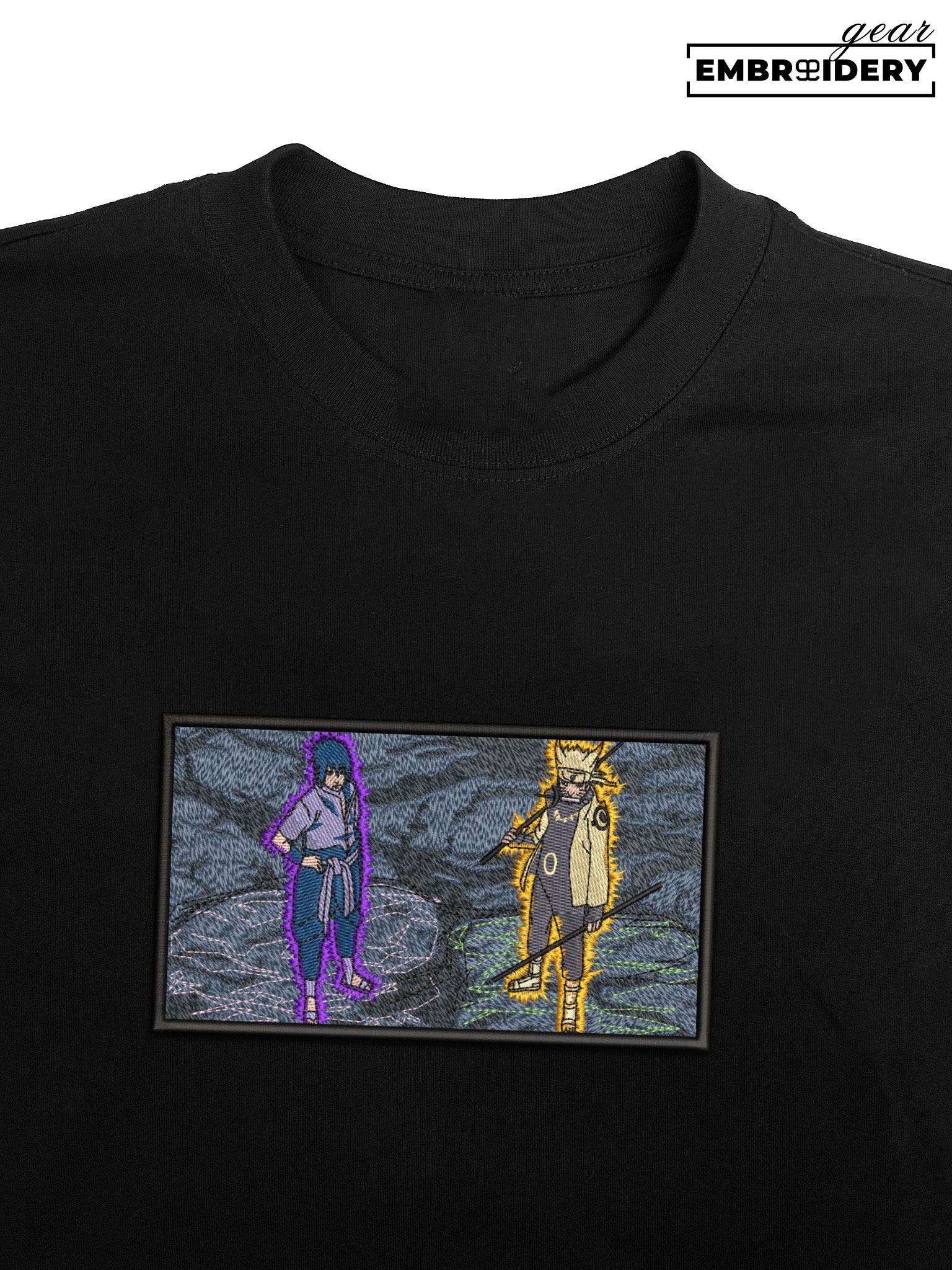 Naruto Sasuke Naruto Anime Embroidered Design Personalized Embroidered T Shirt Sweatshirt Hoodie Clothing NRT167