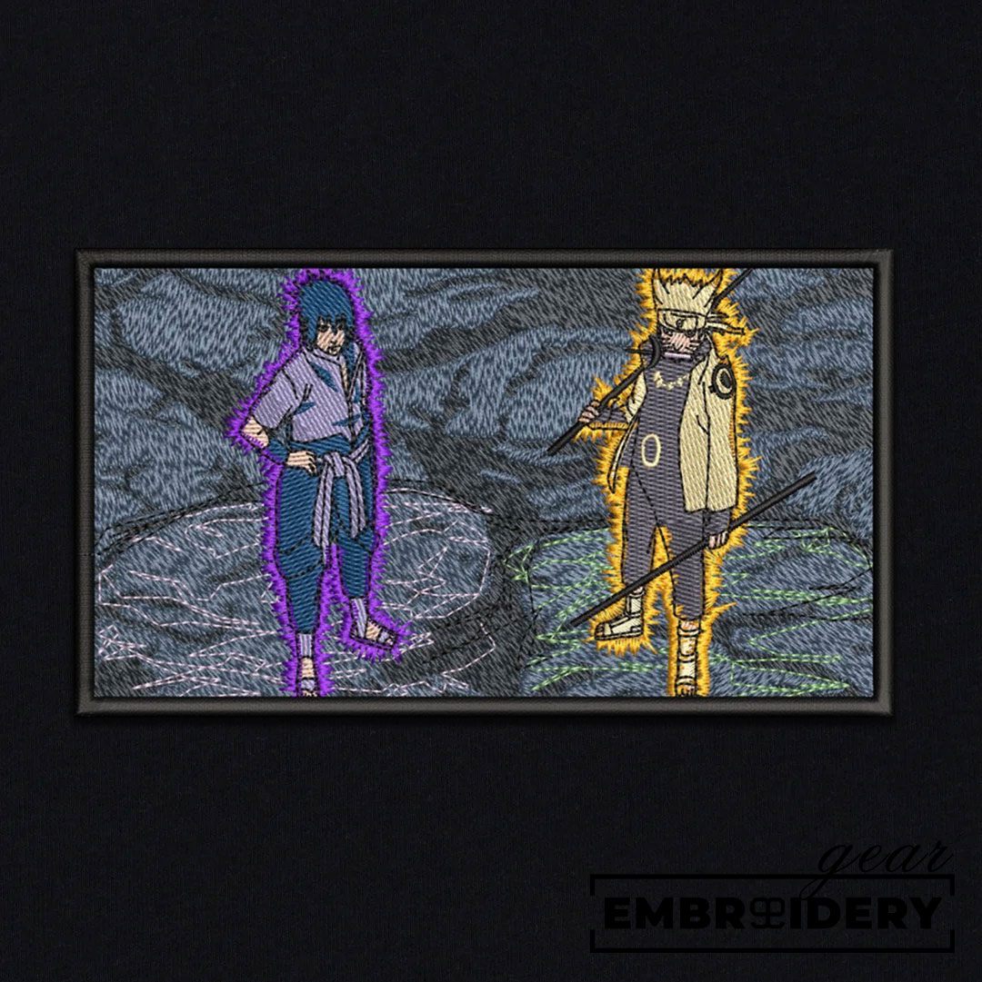 Naruto Sasuke Naruto Anime Embroidered Design Personalized Embroidered T Shirt Sweatshirt Hoodie Clothing NRT167