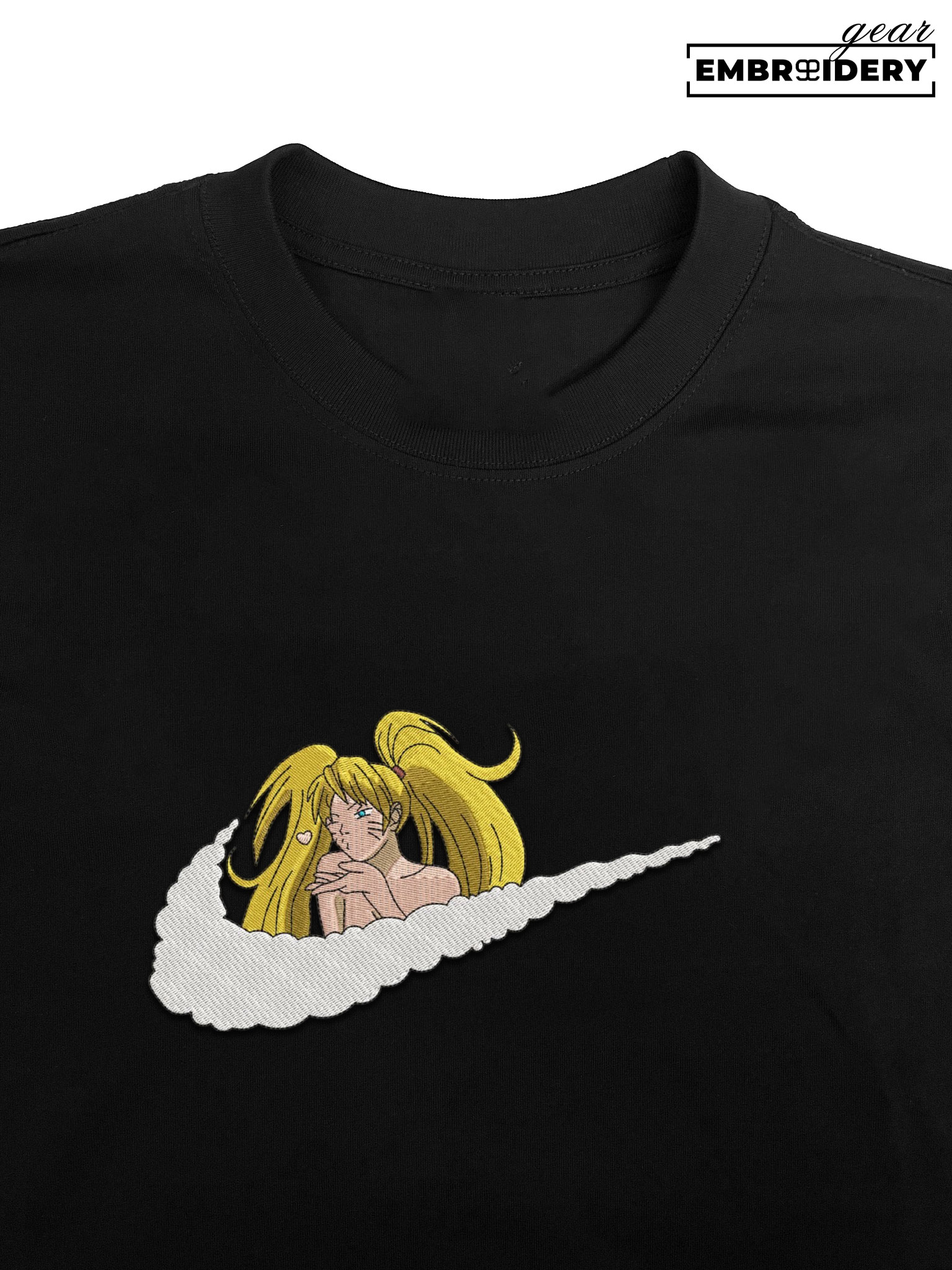 Naruto girl swoosh nike Naruto Anime Embroidered Design Personalized Embroidered T Shirt Sweatshirt Hoodie Clothing NRT157