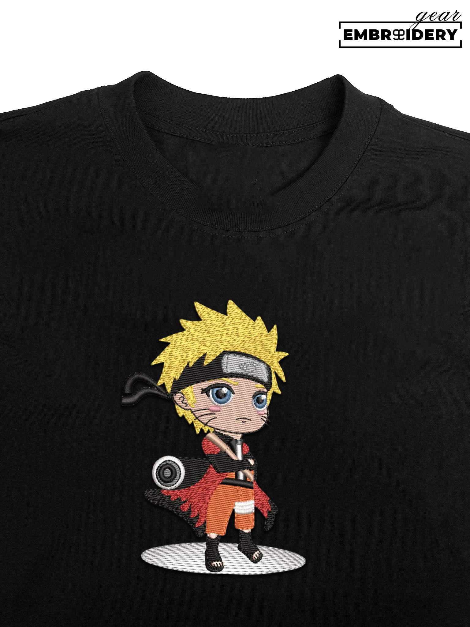 Naruto chibi Naruto Anime Embroidered Design Personalized Embroidered T Shirt Sweatshirt Hoodie Clothing NRT150