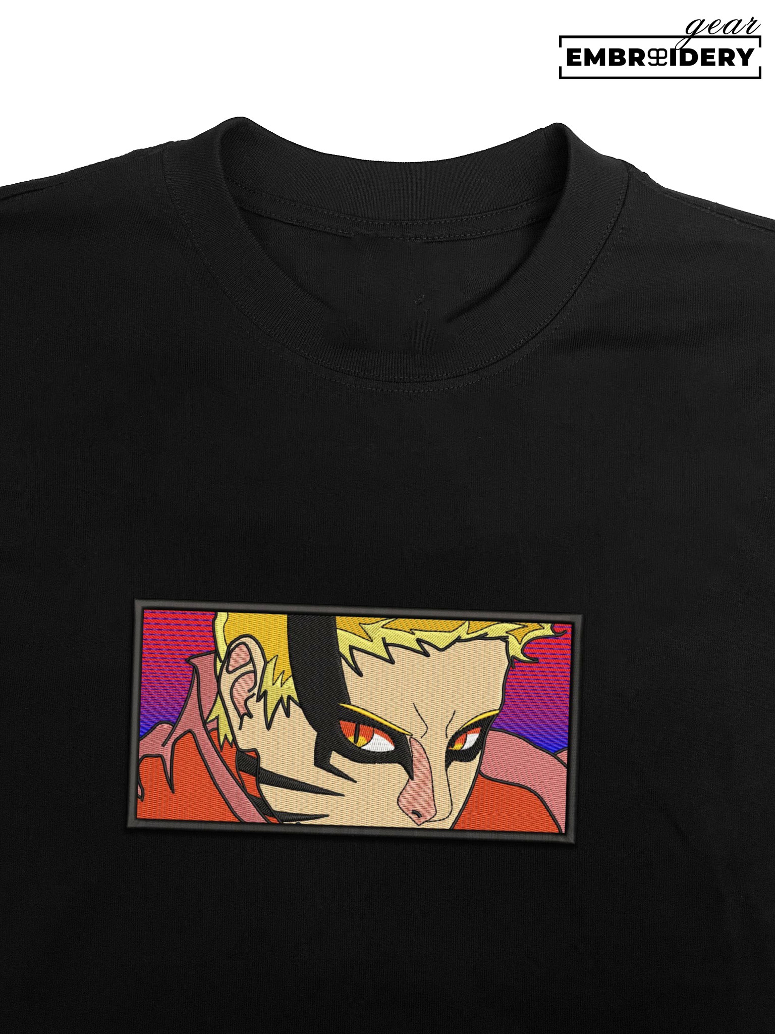 Naruto baryon Naruto Anime Embroidered Design Personalized Embroidered T Shirt Sweatshirt Hoodie Clothing NRT147