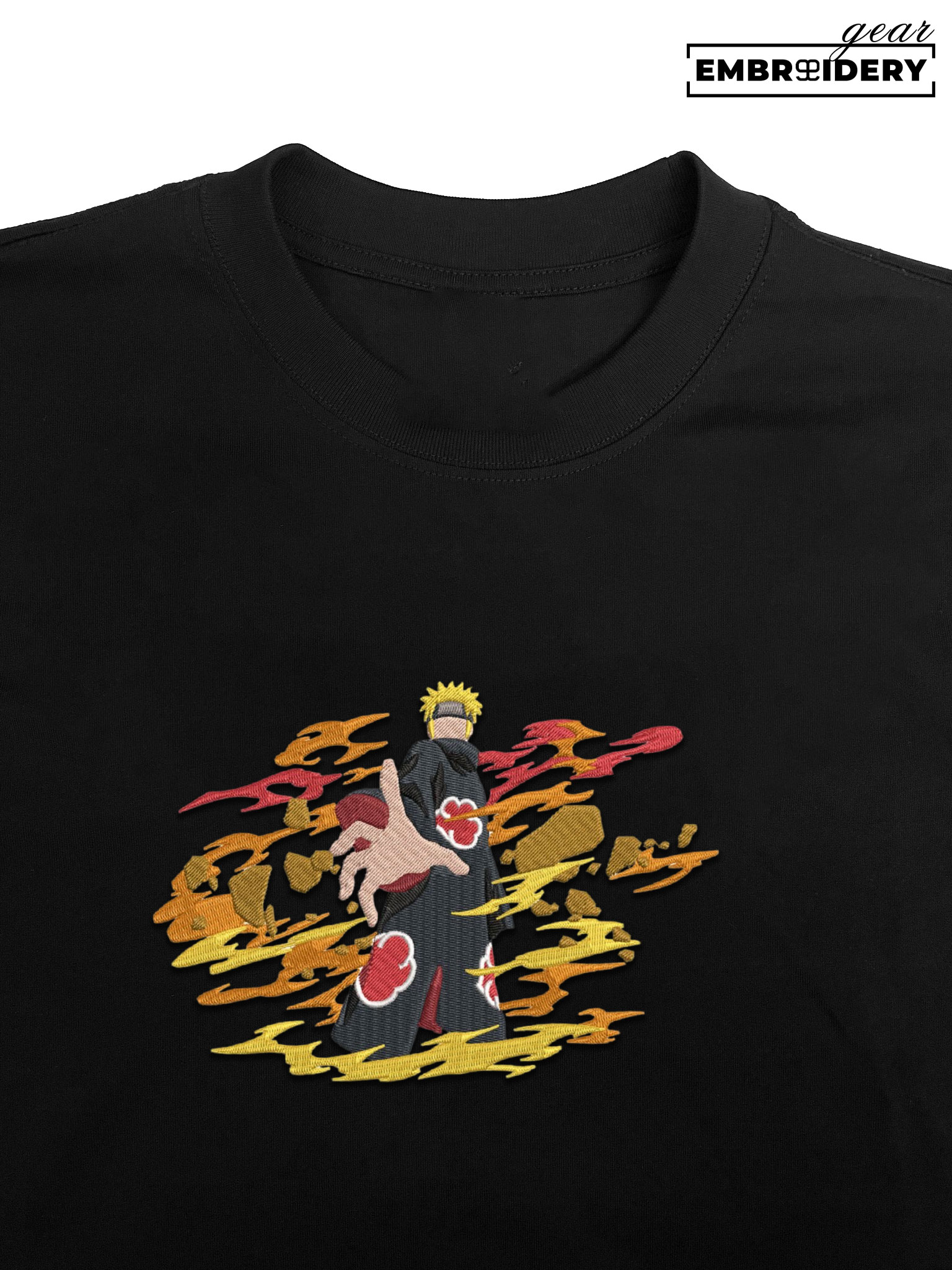 Naruto akatsuki Naruto Anime Embroidered Design Personalized Embroidered T Shirt Sweatshirt Hoodie Clothing NRT145