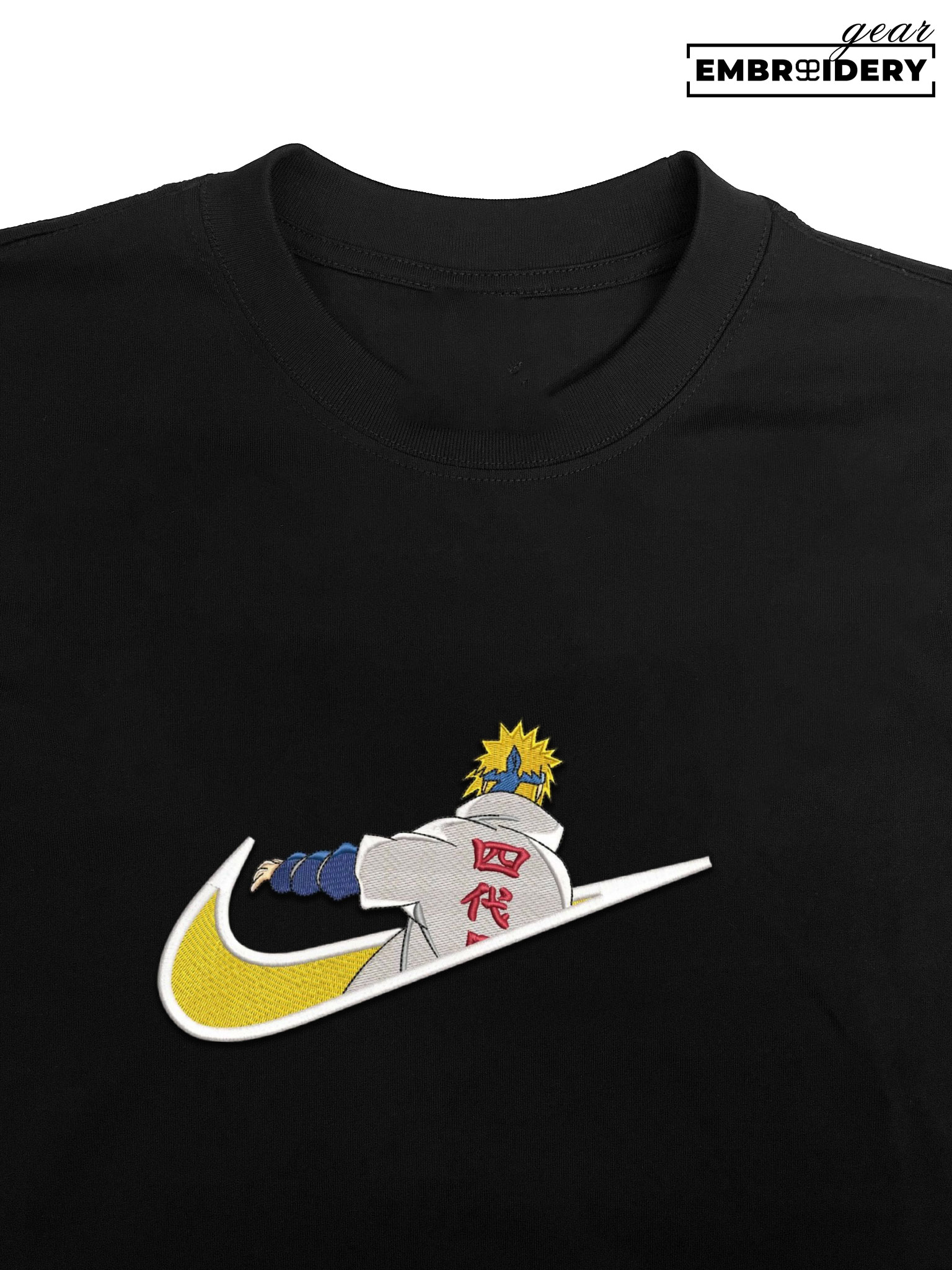 Minato swoosh nike Naruto Anime Embroidered Design Personalized Embroidered T Shirt Sweatshirt Hoodie Clothing NRT144