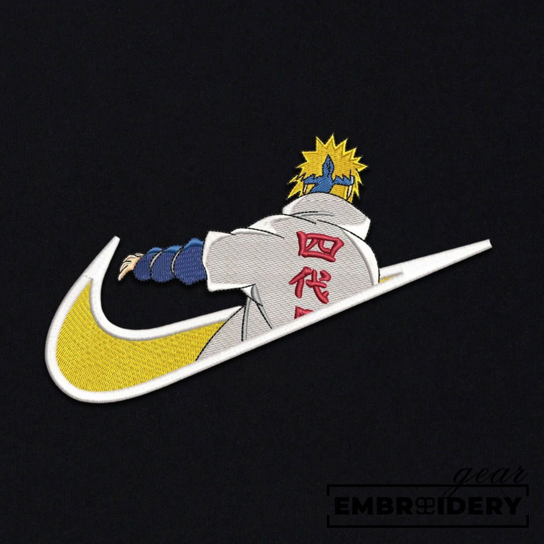 Minato swoosh nike Naruto Anime Embroidered Design Personalized Embroidered T Shirt Sweatshirt Hoodie Clothing NRT144