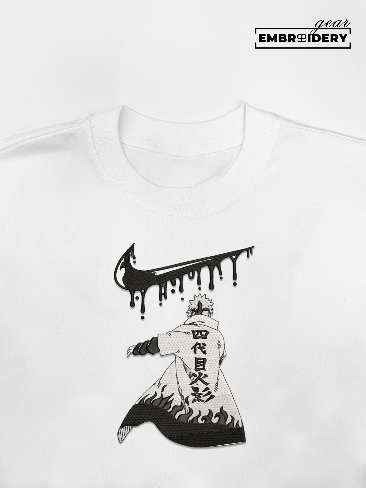 Minato swoosh nike Naruto Anime Embroidered Design Personalized Embroidered T Shirt Sweatshirt Hoodie Clothing NRT143