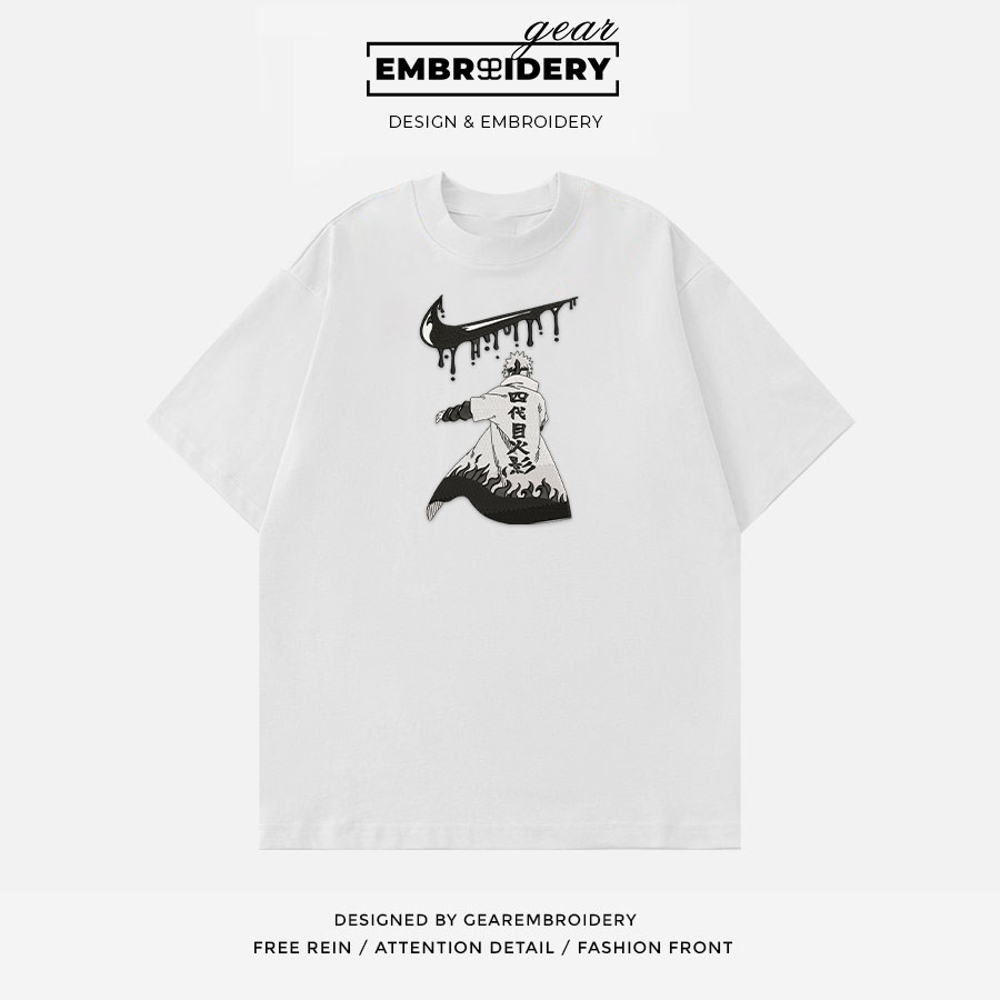 Minato swoosh nike Naruto Anime Embroidered Design Personalized Embroidered T Shirt Sweatshirt Hoodie Clothing NRT143