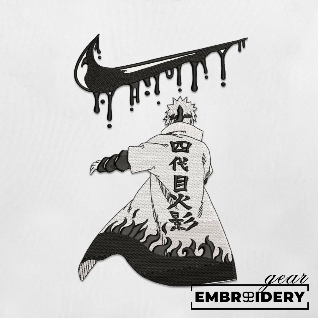 Minato swoosh nike Naruto Anime Embroidered Design Personalized Embroidered T Shirt Sweatshirt Hoodie Clothing NRT143