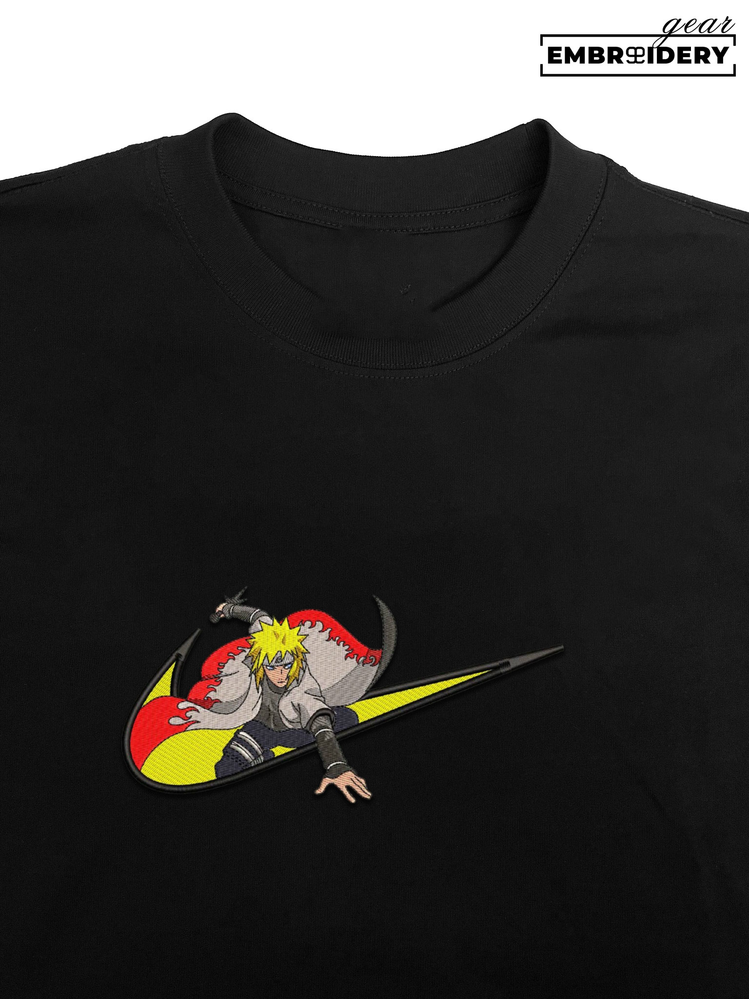 Minato swoosh nike Naruto Anime Embroidered Design Personalized Embroidered T Shirt Sweatshirt Hoodie Clothing NRT142