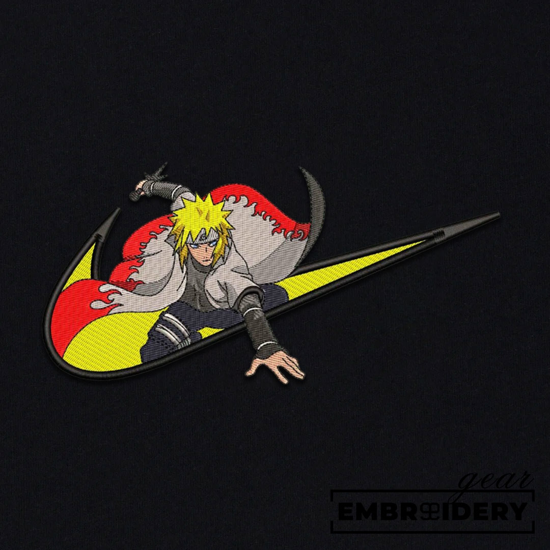 Minato swoosh nike Naruto Anime Embroidered Design Personalized Embroidered T Shirt Sweatshirt Hoodie Clothing NRT142