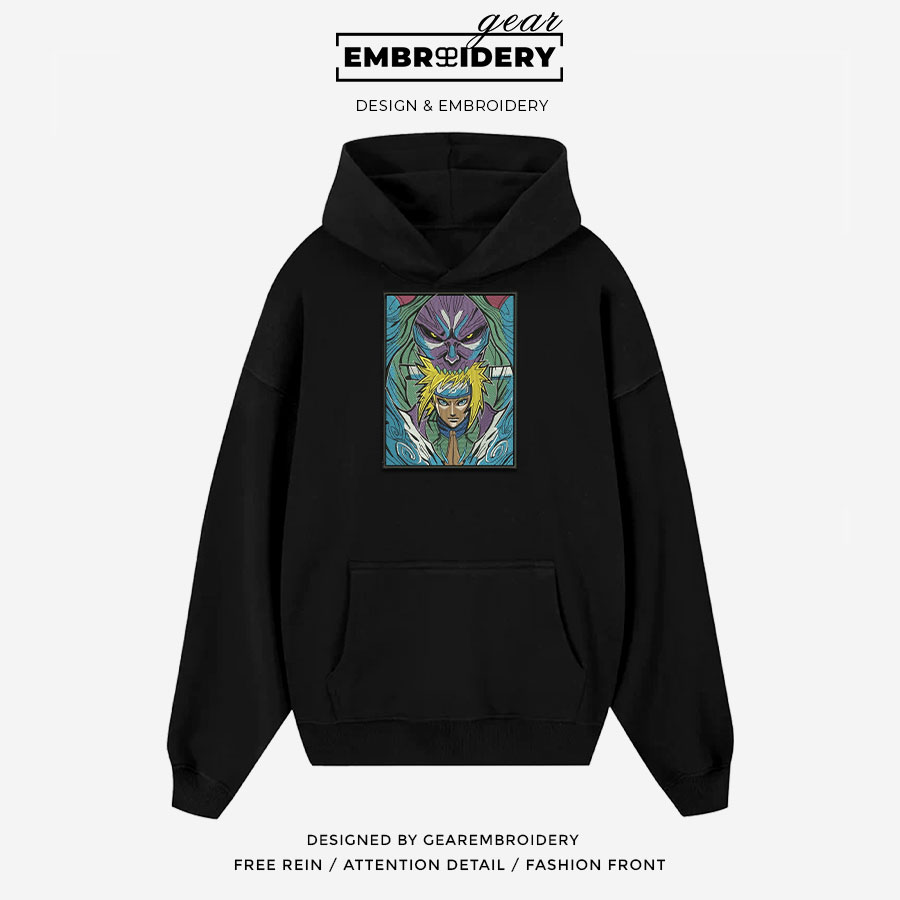 Minato death reaper Naruto Anime Embroidered Design Personalized Embroidered T Shirt Sweatshirt Hoodie Clothing NRT139