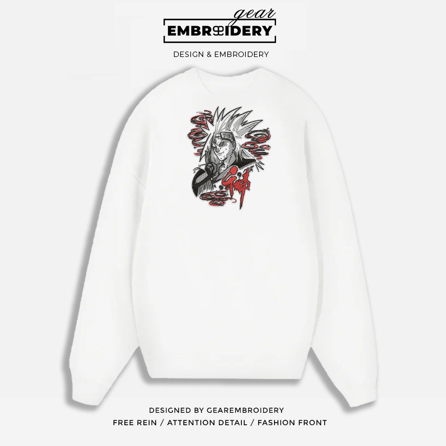 Madara uchiha Naruto Anime Embroidered Design Personalized Embroidered T Shirt Sweatshirt Hoodie Clothing NRT132