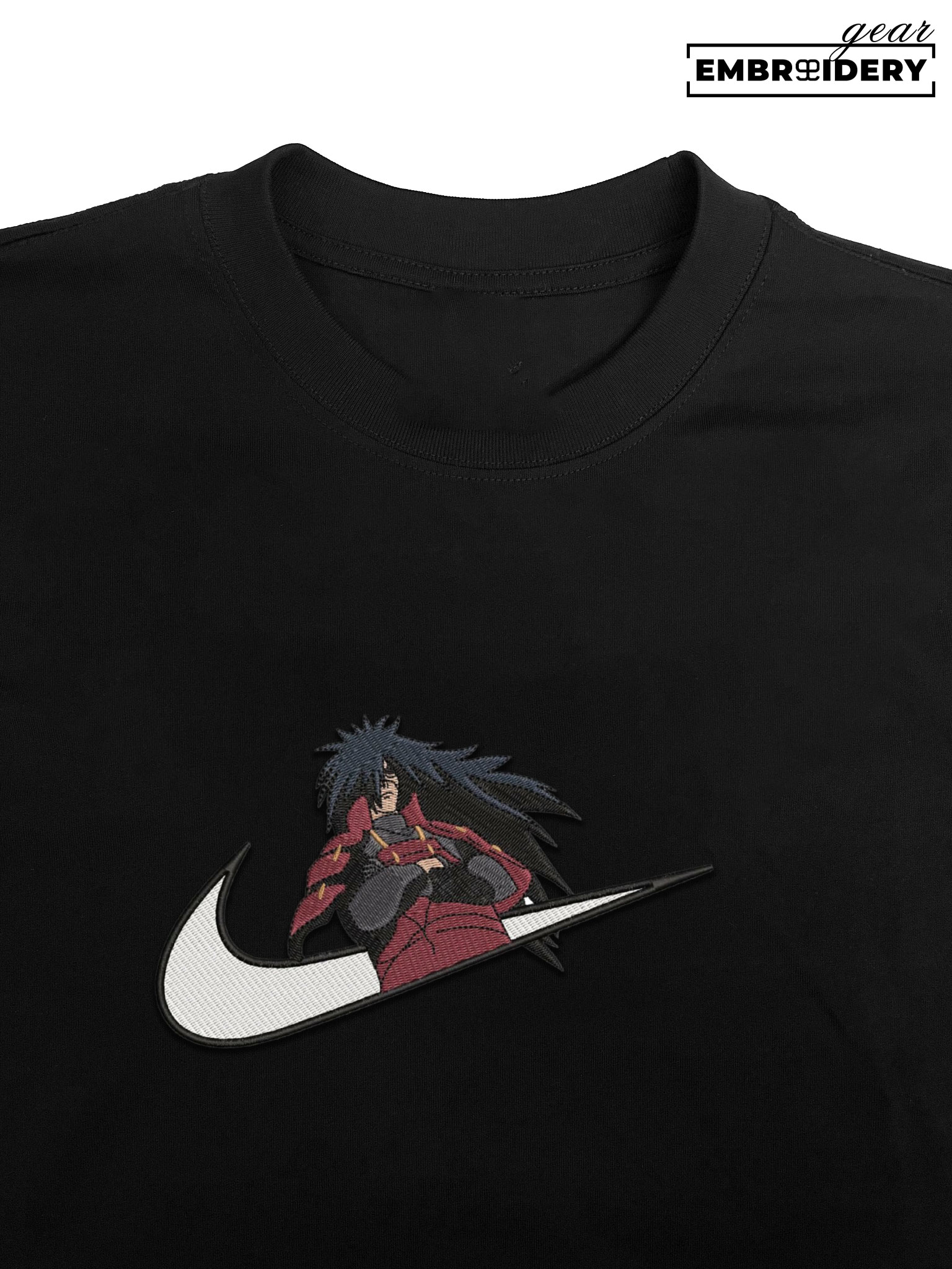 Madara swoosh nike Naruto Anime Embroidered Design Personalized Embroidered T Shirt Sweatshirt Hoodie Clothing NRT129