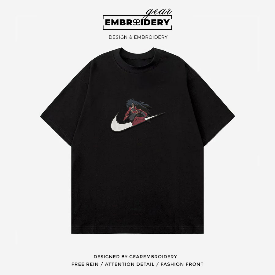 Madara swoosh nike Naruto Anime Embroidered Design Personalized Embroidered T Shirt Sweatshirt Hoodie Clothing NRT129