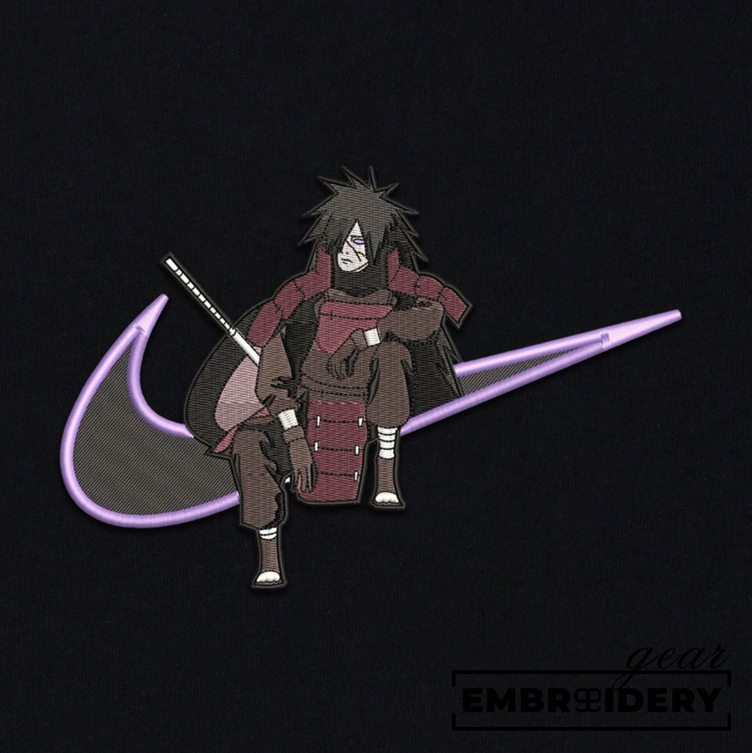 Madara swoosh nike Naruto Anime Embroidered Design Personalized Embroidered T Shirt Sweatshirt Hoodie Clothing NRT128