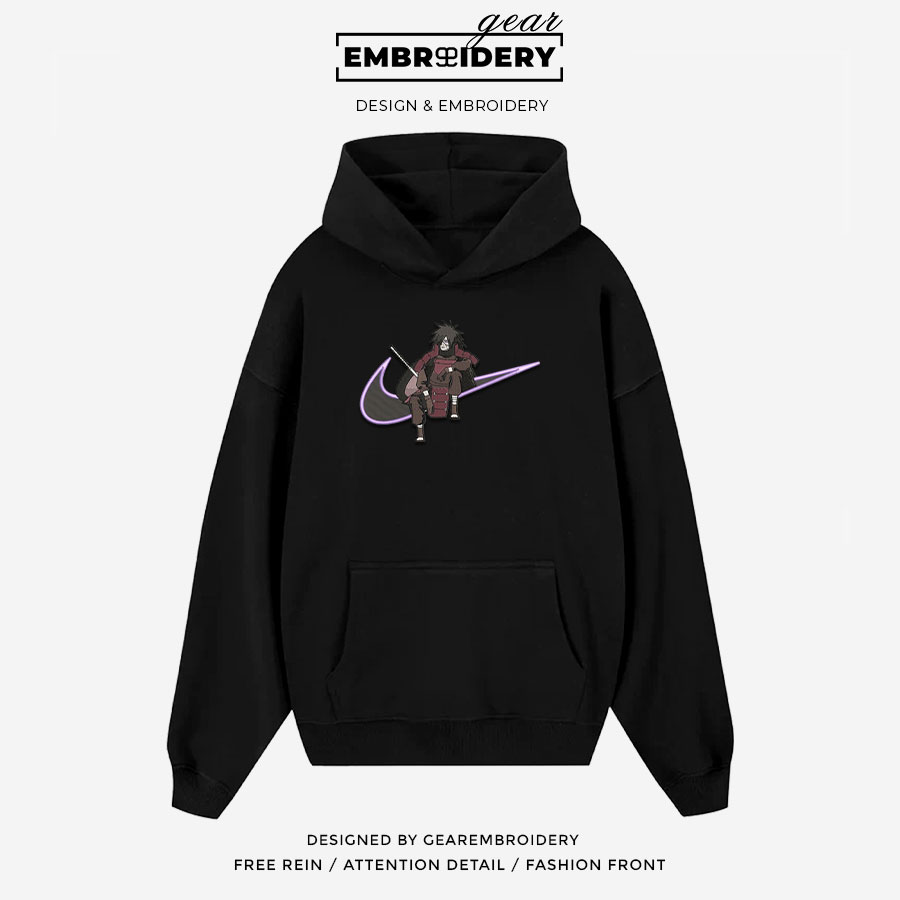 Madara swoosh nike Naruto Anime Embroidered Design Personalized Embroidered T Shirt Sweatshirt Hoodie Clothing NRT128