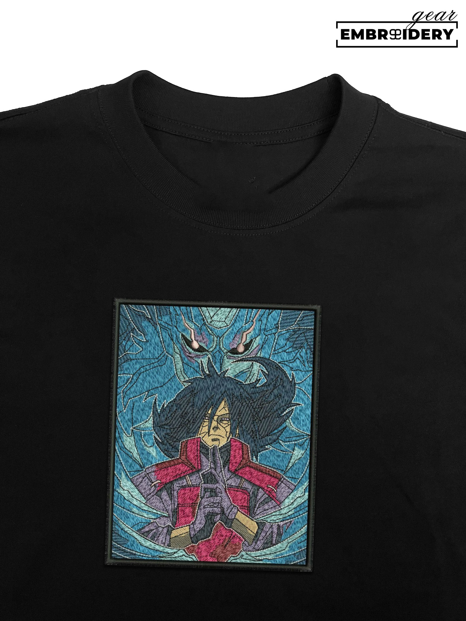 Madara susano Naruto Anime Embroidered Design Personalized Embroidered T Shirt Sweatshirt Hoodie Clothing NRT126