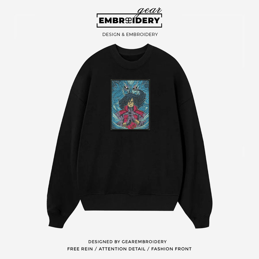Madara susano Naruto Anime Embroidered Design Personalized Embroidered T Shirt Sweatshirt Hoodie Clothing NRT126