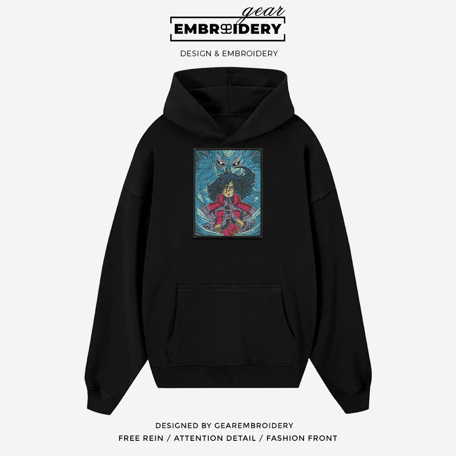 Madara susano Naruto Anime Embroidered Design Personalized Embroidered T Shirt Sweatshirt Hoodie Clothing NRT126