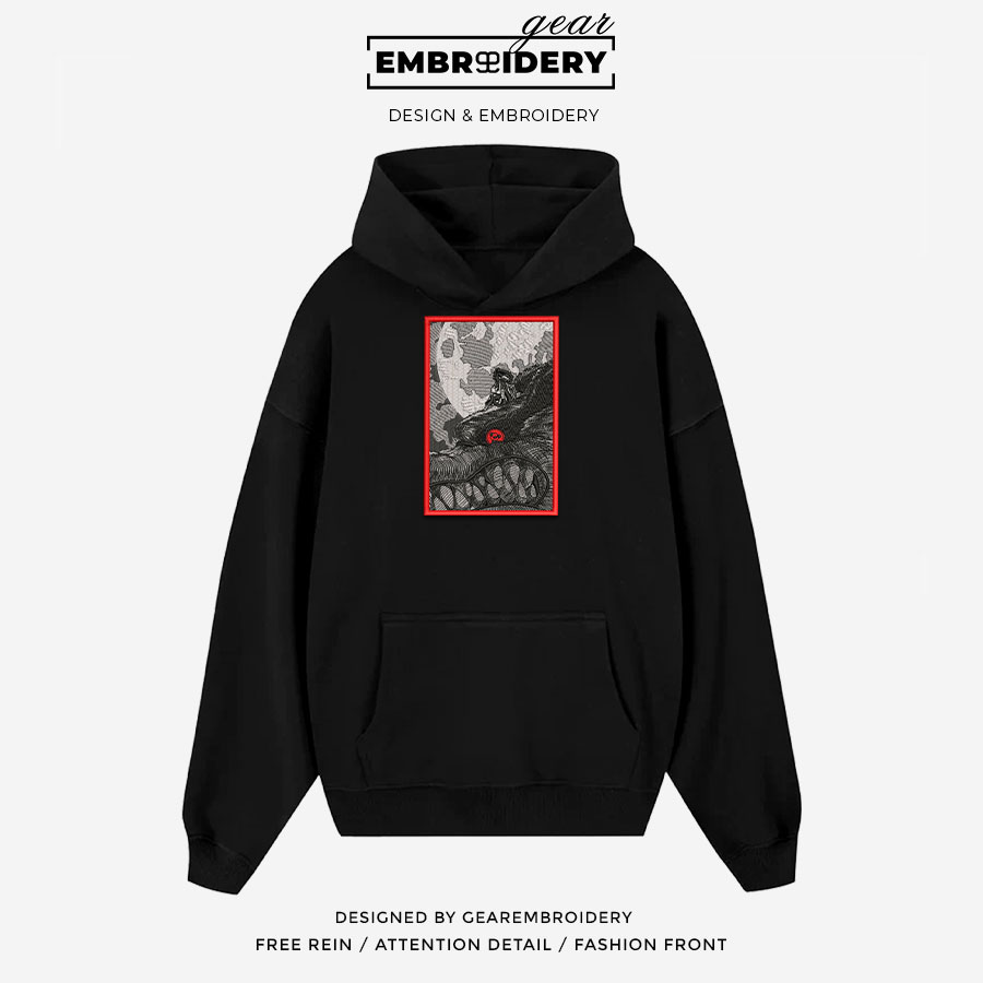 Madara kurama Naruto Anime Embroidered Design Personalized Embroidered T Shirt Sweatshirt Hoodie Clothing NRT122