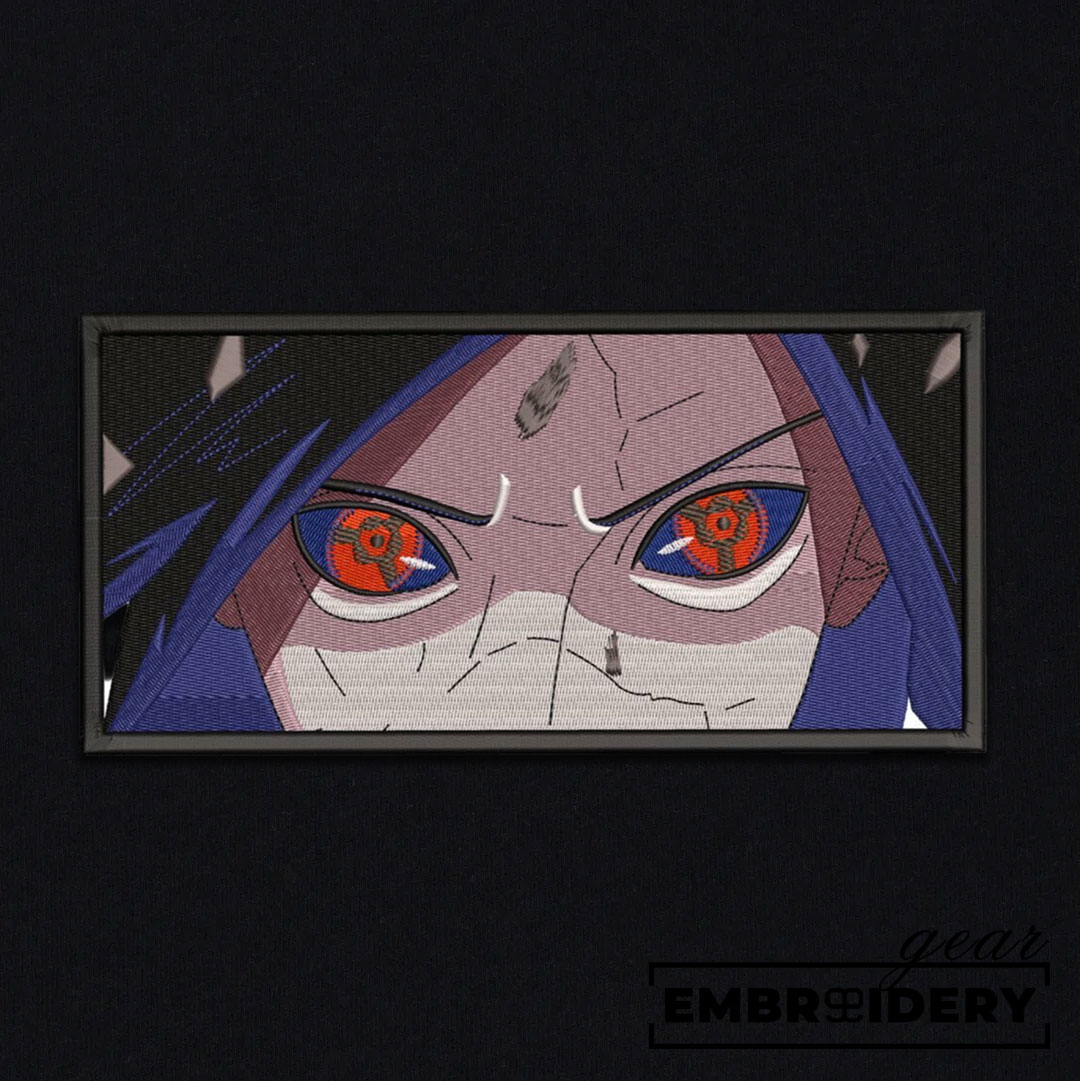 Madara eyes Naruto Anime Embroidered Design Personalized Embroidered T Shirt Sweatshirt Hoodie Clothing NRT121