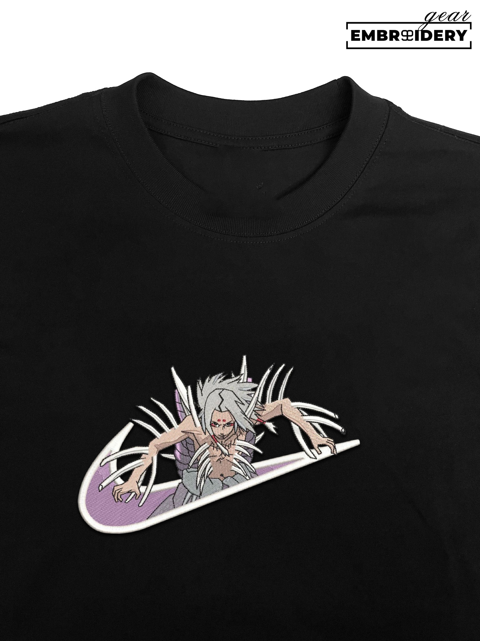 Kimimaro swoosh nike Naruto Anime Embroidered Design Personalized Embroidered T Shirt Sweatshirt Hoodie Clothing NRT114