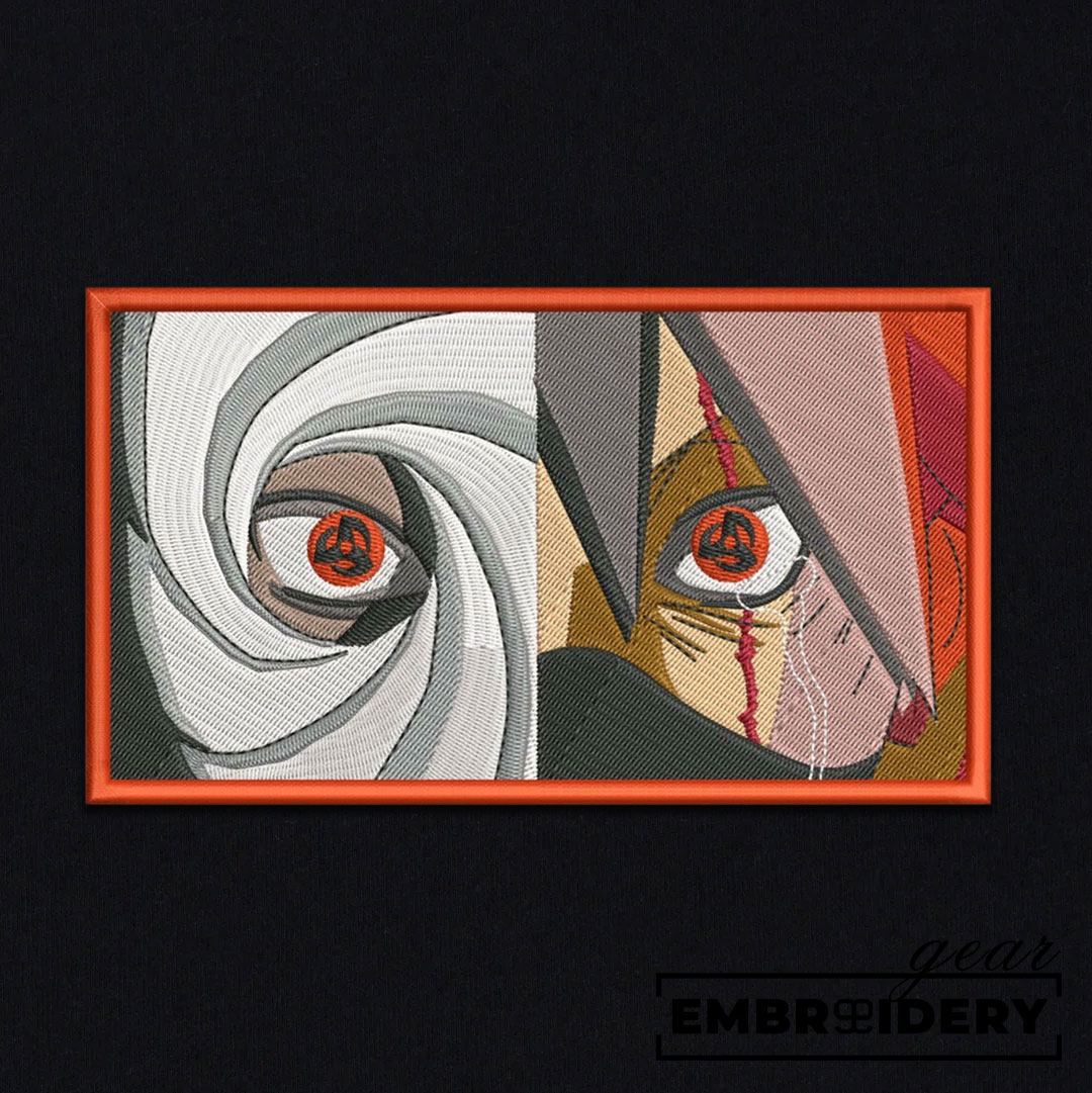 Kakashi x obito Naruto Anime Embroidered Design Personalized Embroidered T Shirt Sweatshirt Hoodie Clothing NRT111