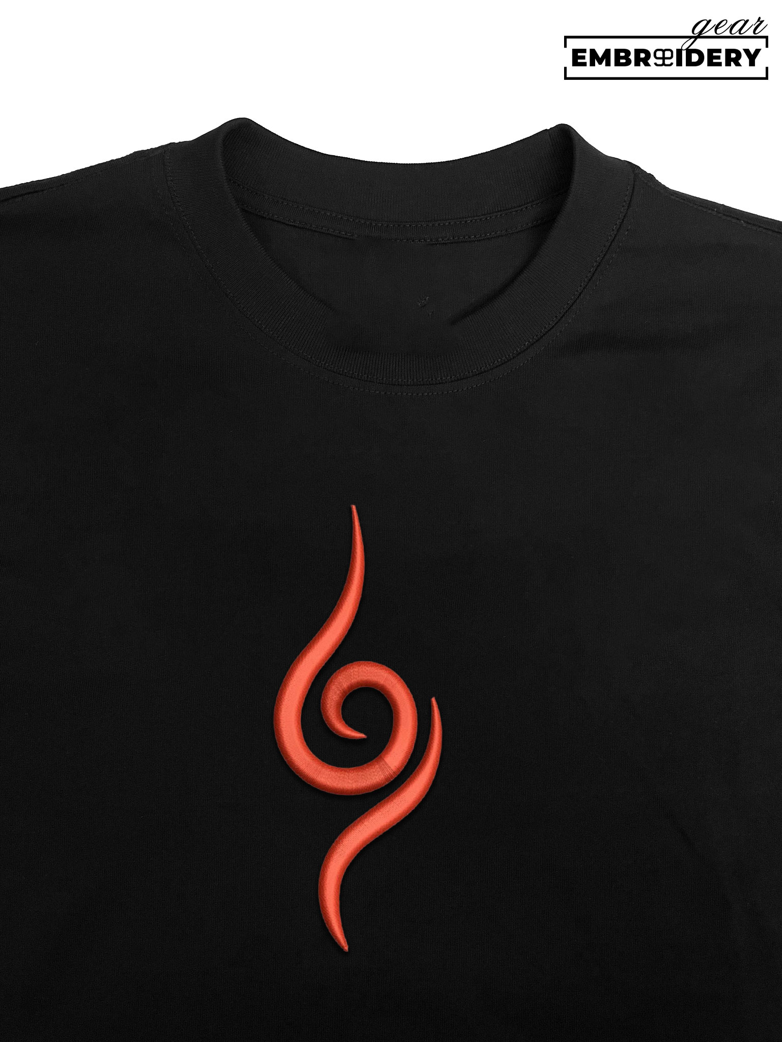 Kakashi tattoo Naruto Anime Embroidered Design Personalized Embroidered T Shirt Sweatshirt Hoodie Clothing NRT110