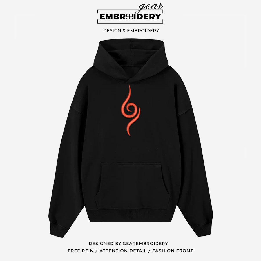 Kakashi tattoo Naruto Anime Embroidered Design Personalized Embroidered T Shirt Sweatshirt Hoodie Clothing NRT110