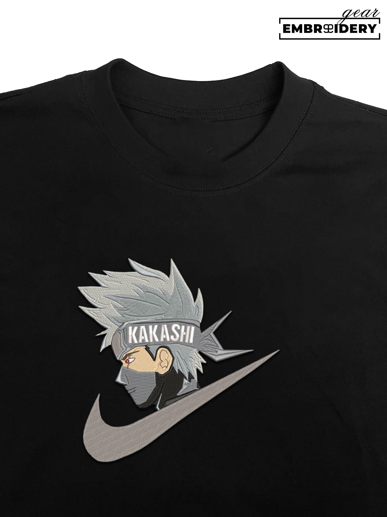 Kakashi swoosh nike Naruto Anime Embroidered Design Personalized Embroidered T Shirt Sweatshirt Hoodie Clothing NRT109