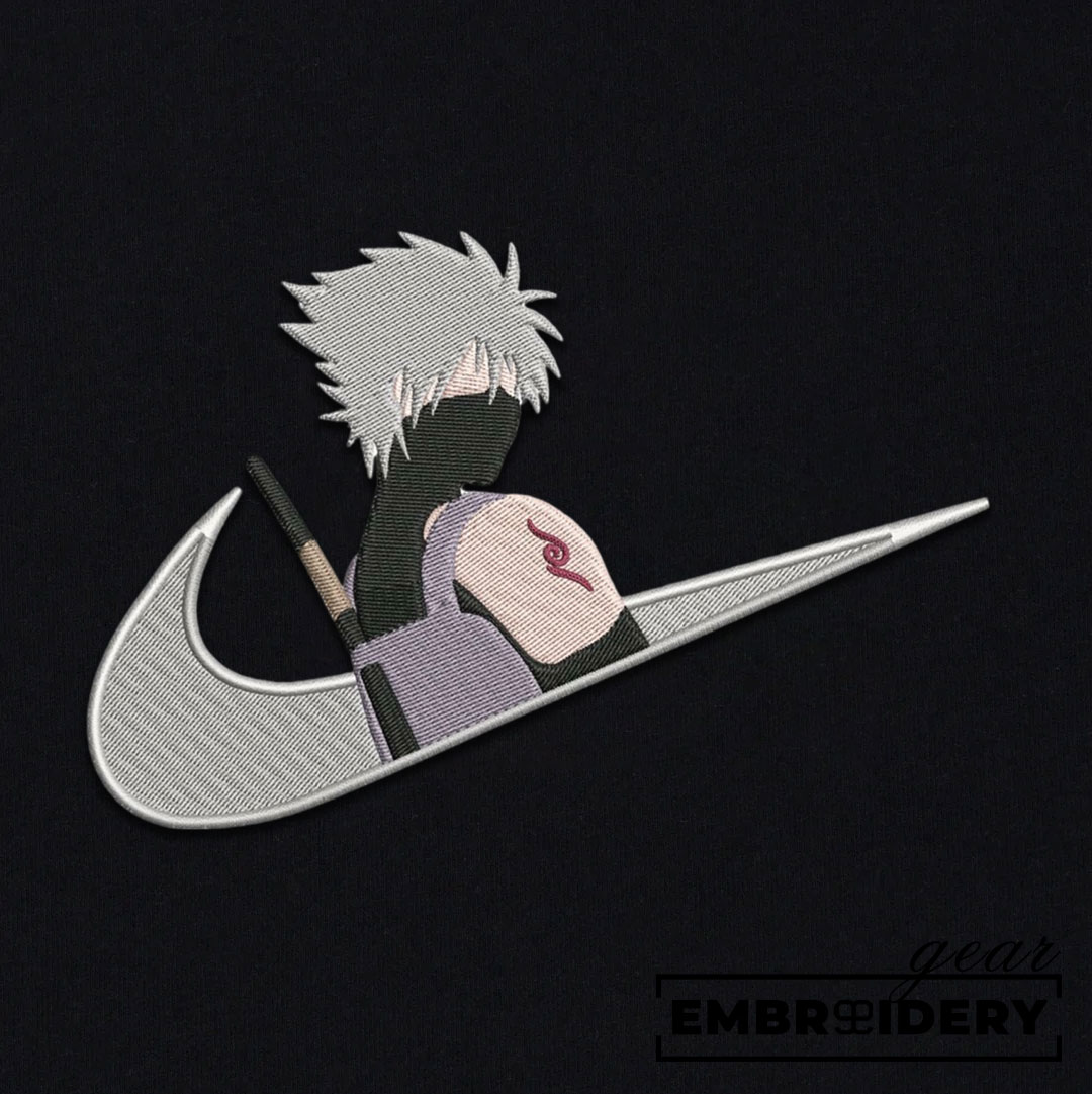 Kakashi swoosh nike Naruto Anime Embroidered Design Personalized Embroidered T Shirt Sweatshirt Hoodie Clothing NRT106