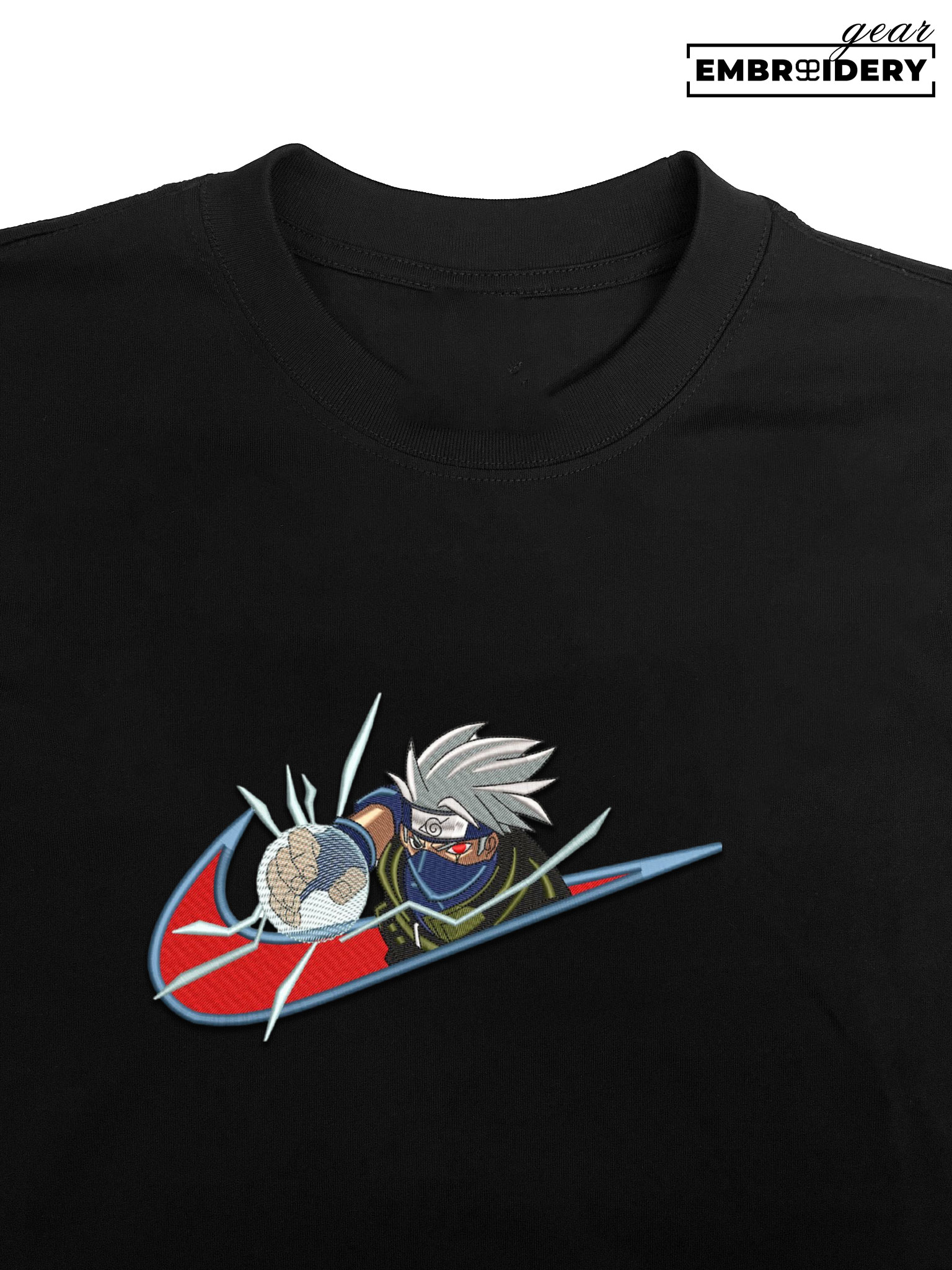 Kakashi swoosh nike Naruto Anime Embroidered Design Personalized Embroidered T Shirt Sweatshirt Hoodie Clothing NRT103