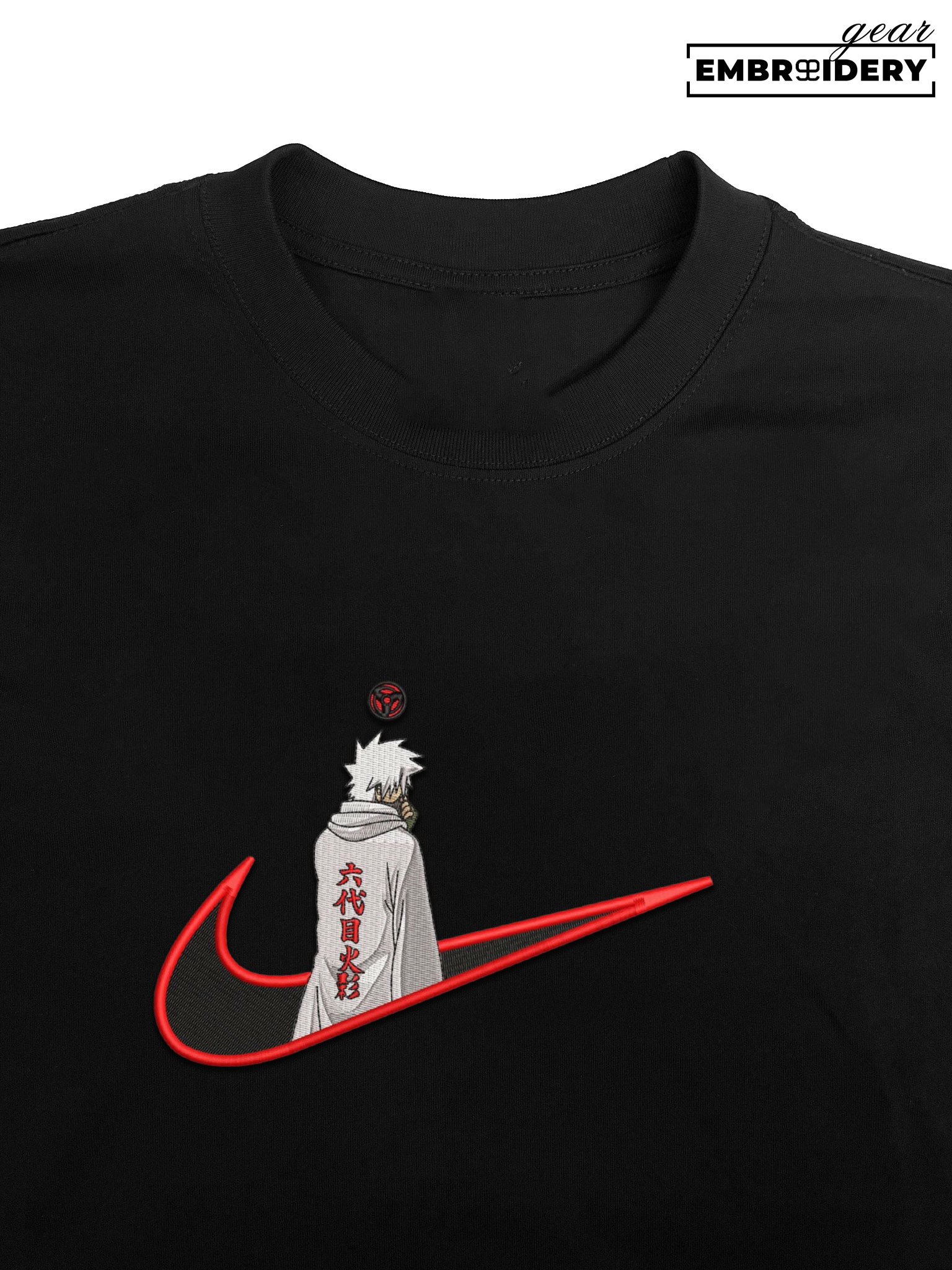 Kakashi swoosh nike Naruto Anime Embroidered Design Personalized Embroidered T Shirt Sweatshirt Hoodie Clothing NRT102