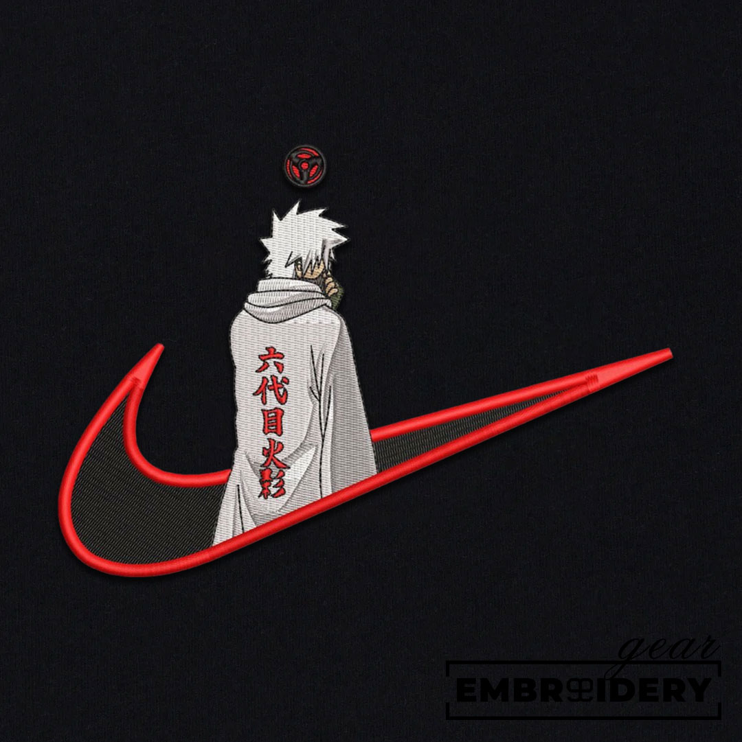 Kakashi swoosh nike Naruto Anime Embroidered Design Personalized Embroidered T Shirt Sweatshirt Hoodie Clothing NRT102