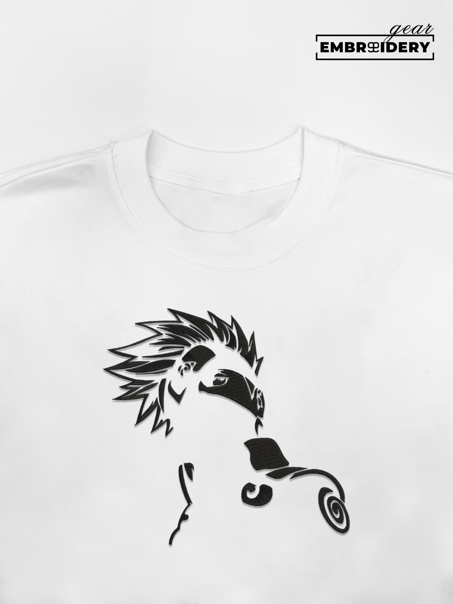 Kakashi hatake Naruto Anime Embroidered Design Personalized Embroidered T Shirt Sweatshirt Hoodie Clothing NRT096