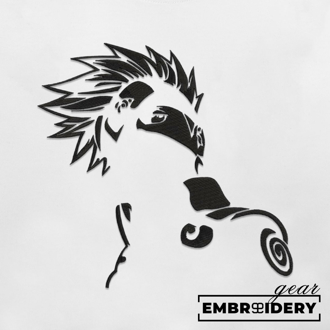 Kakashi hatake Naruto Anime Embroidered Design Personalized Embroidered T Shirt Sweatshirt Hoodie Clothing NRT096