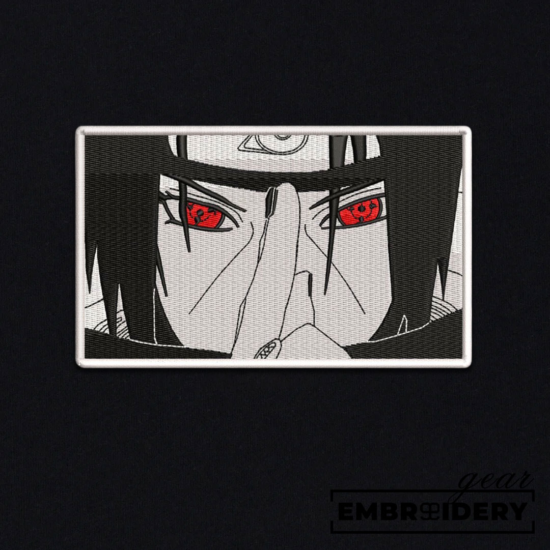 Itachi uchiha Naruto Anime Embroidered Design Personalized Embroidered T Shirt Sweatshirt Hoodie Clothing NRT068