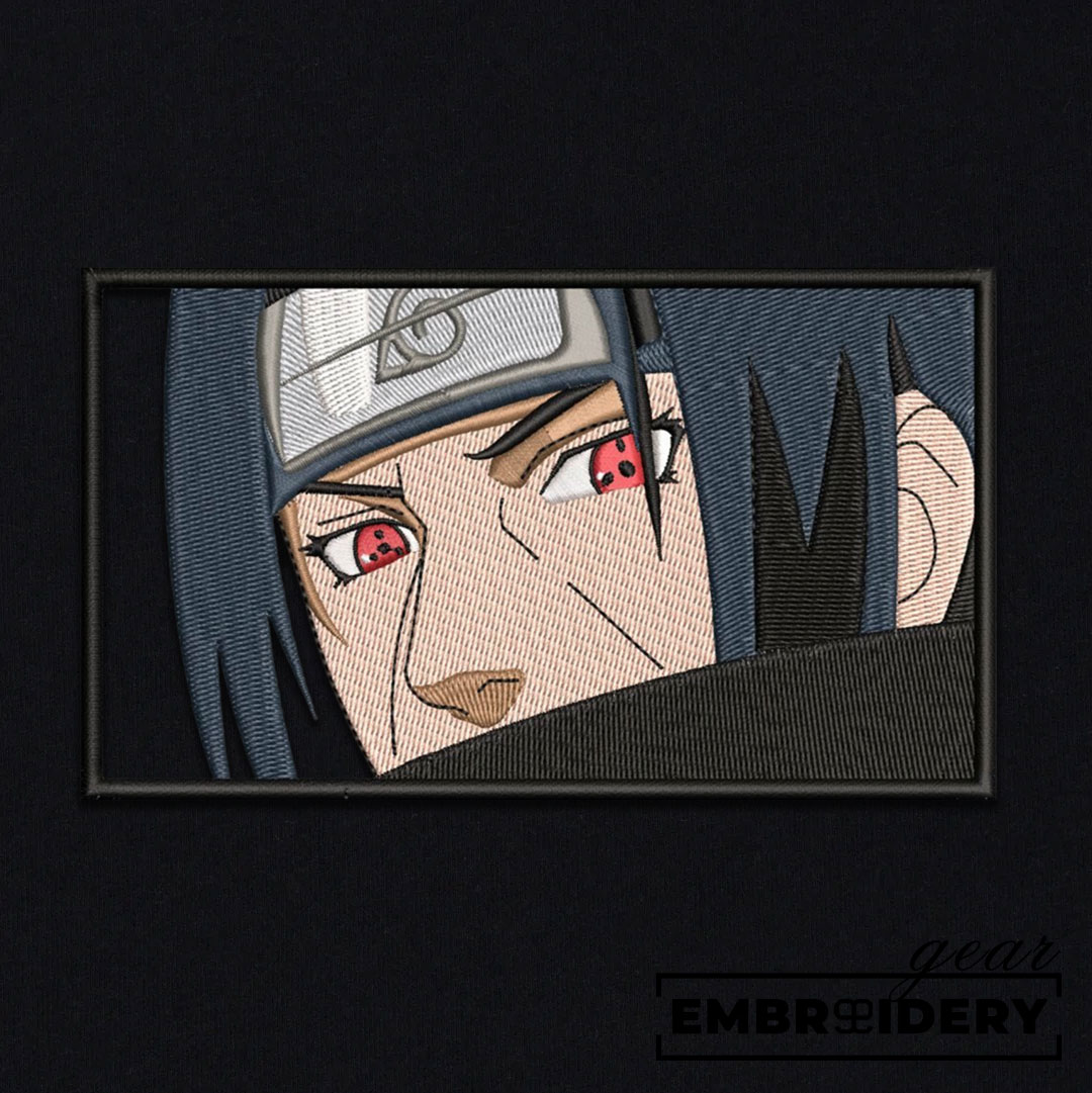 Itachi uchiha Naruto Anime Embroidered Design Personalized Embroidered T Shirt Sweatshirt Hoodie Clothing NRT070