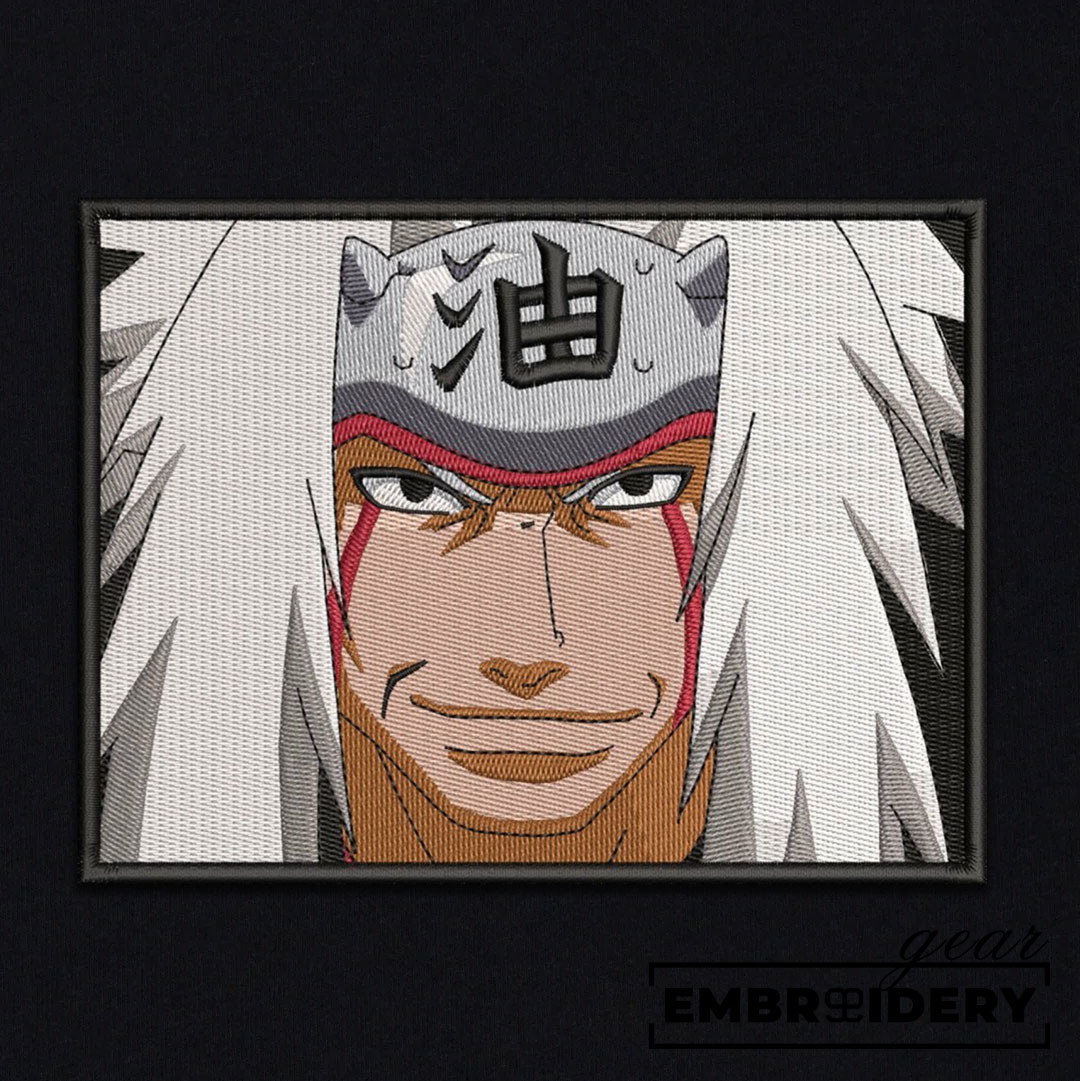 Jiraiya Naruto Anime Embroidered Design Personalized Embroidered T Shirt Sweatshirt Hoodie Clothing NRT074
