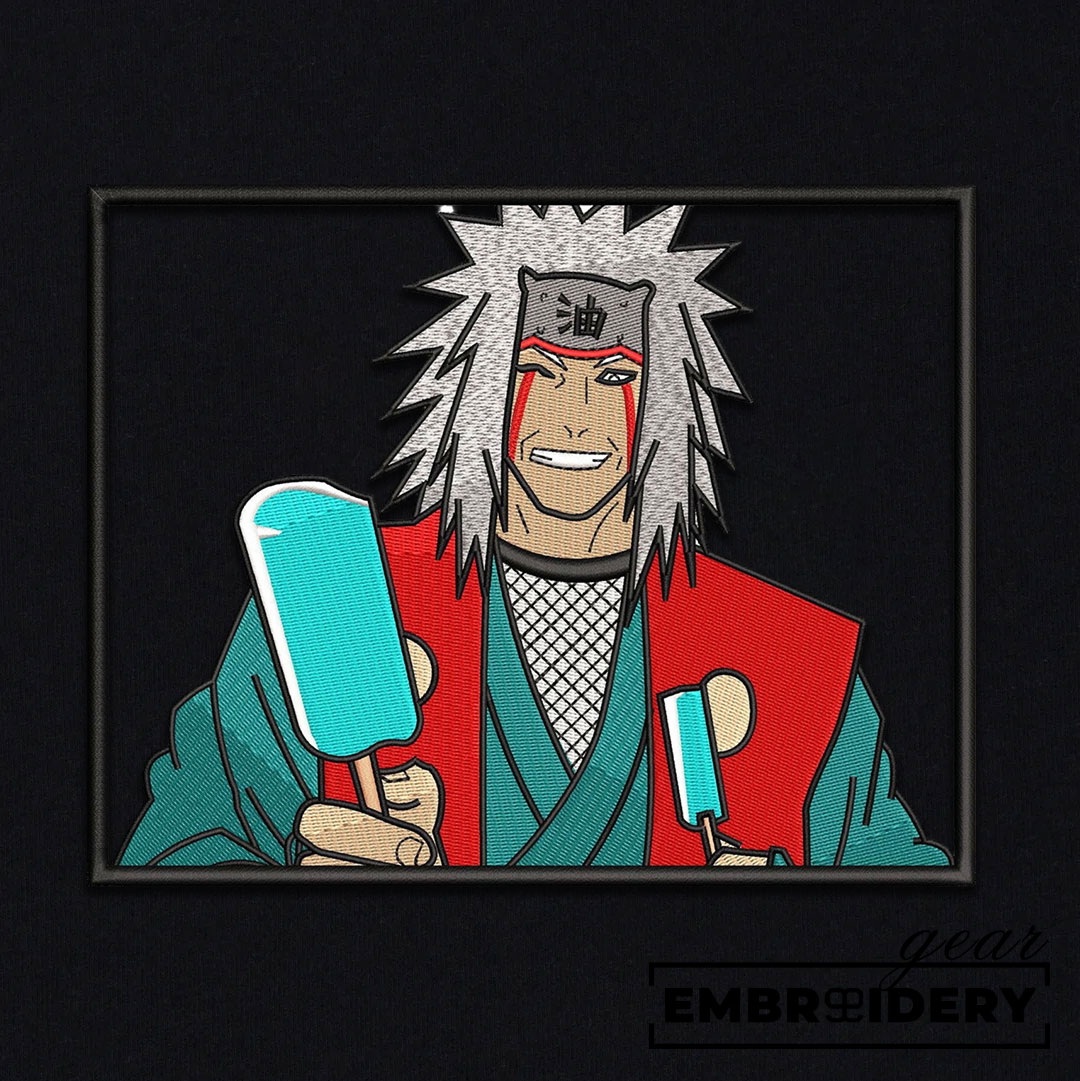 Jiraiya popsicles Naruto Anime Embroidered Design Personalized Embroidered T Shirt Sweatshirt Hoodie Clothing NRT079