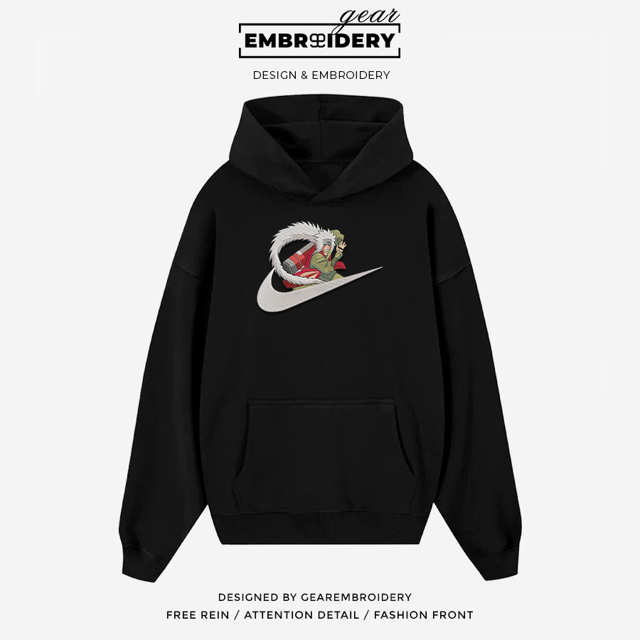 Jiraiya swoosh nike Naruto Anime Embroidered Design Personalized Embroidered T Shirt Sweatshirt Hoodie Clothing NRT081