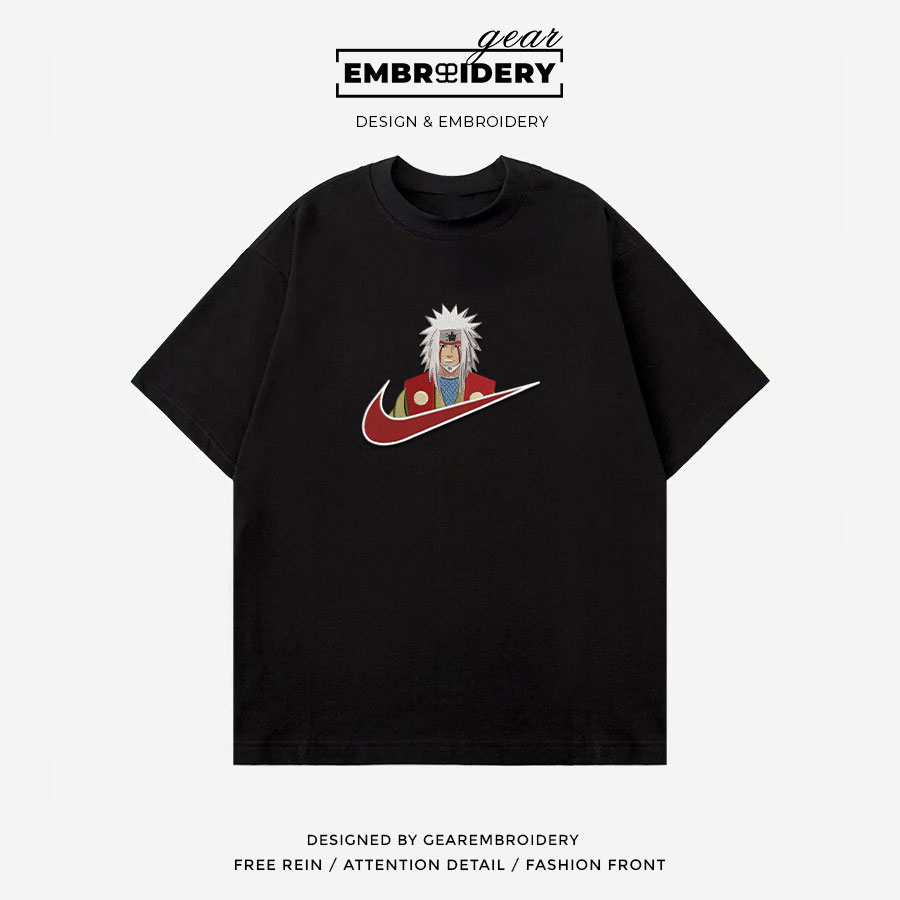 Jiraiya swoosh nike Naruto Anime Embroidered Design Personalized Embroidered T Shirt Sweatshirt Hoodie Clothing NRT082