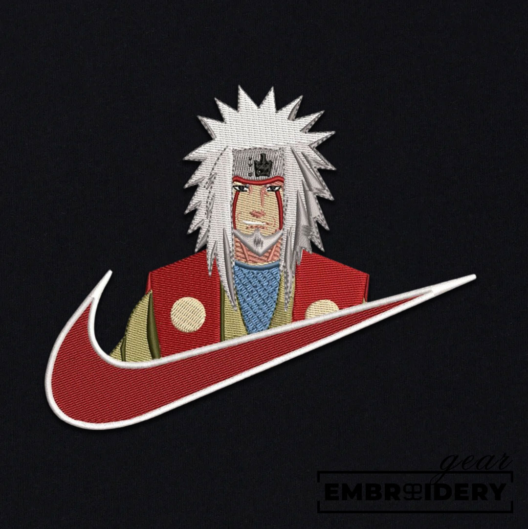 Jiraiya swoosh nike Naruto Anime Embroidered Design Personalized Embroidered T Shirt Sweatshirt Hoodie Clothing NRT082